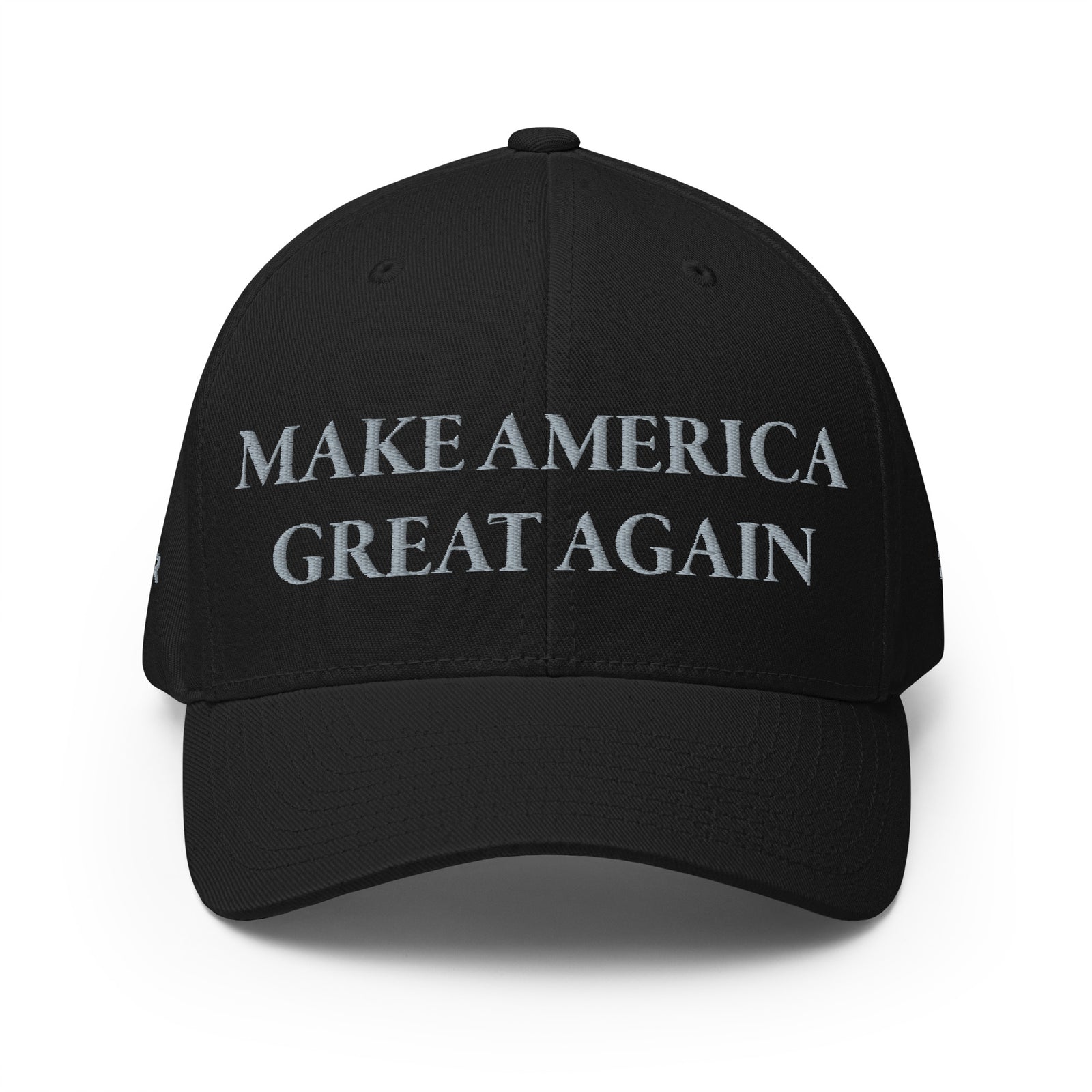 Dark Maga Never Surrender Flexfit Hat-Hats-S/M-Ardent Patriot Apparel Co.