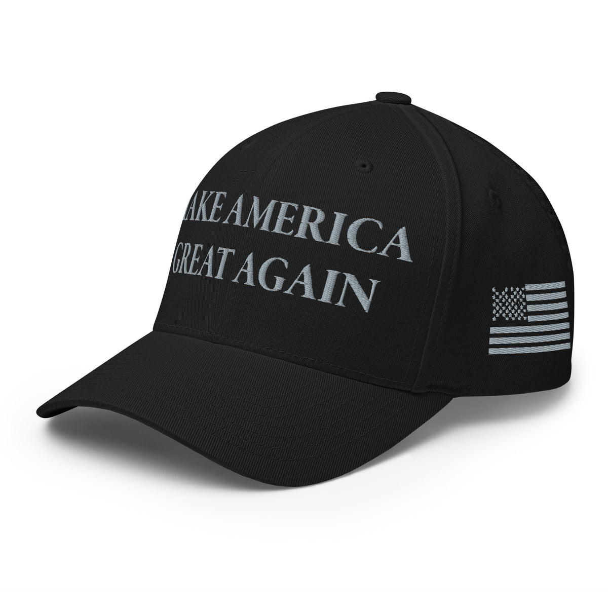 Dark Maga Never Surrender Flexfit Hat-Hats-Ardent Patriot Apparel Co.
