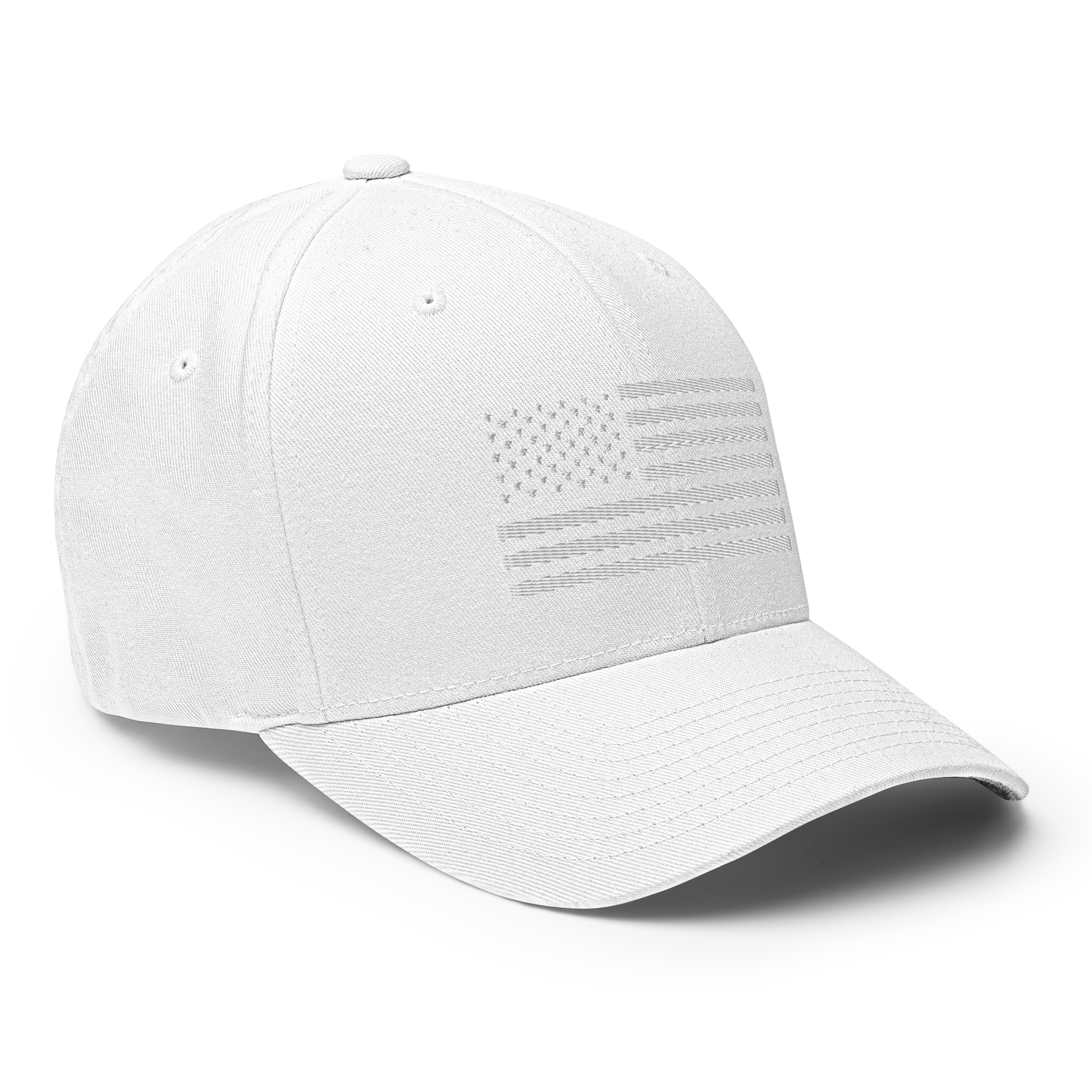 #87 AMERICAN FLAG SUN HAT-WHITE White American Flag Hat – Freedom Forge main image 3