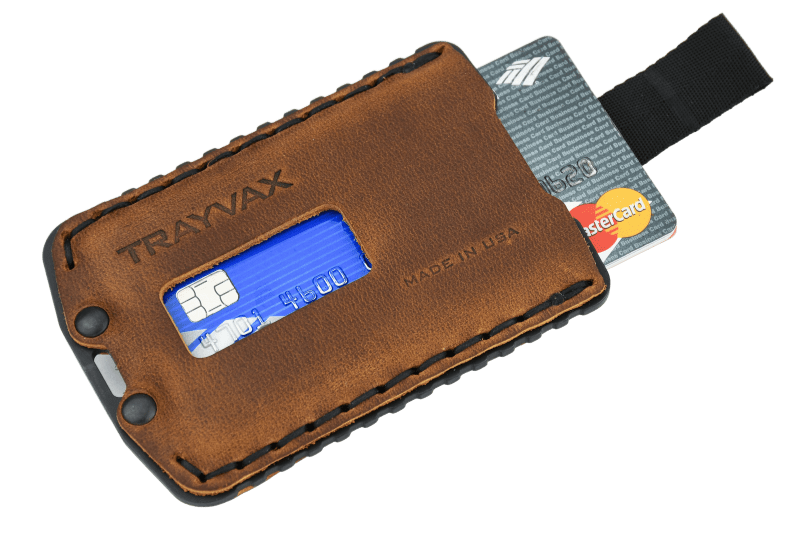 Ascent Wallet - Black Tobacco Brown - Trayvax