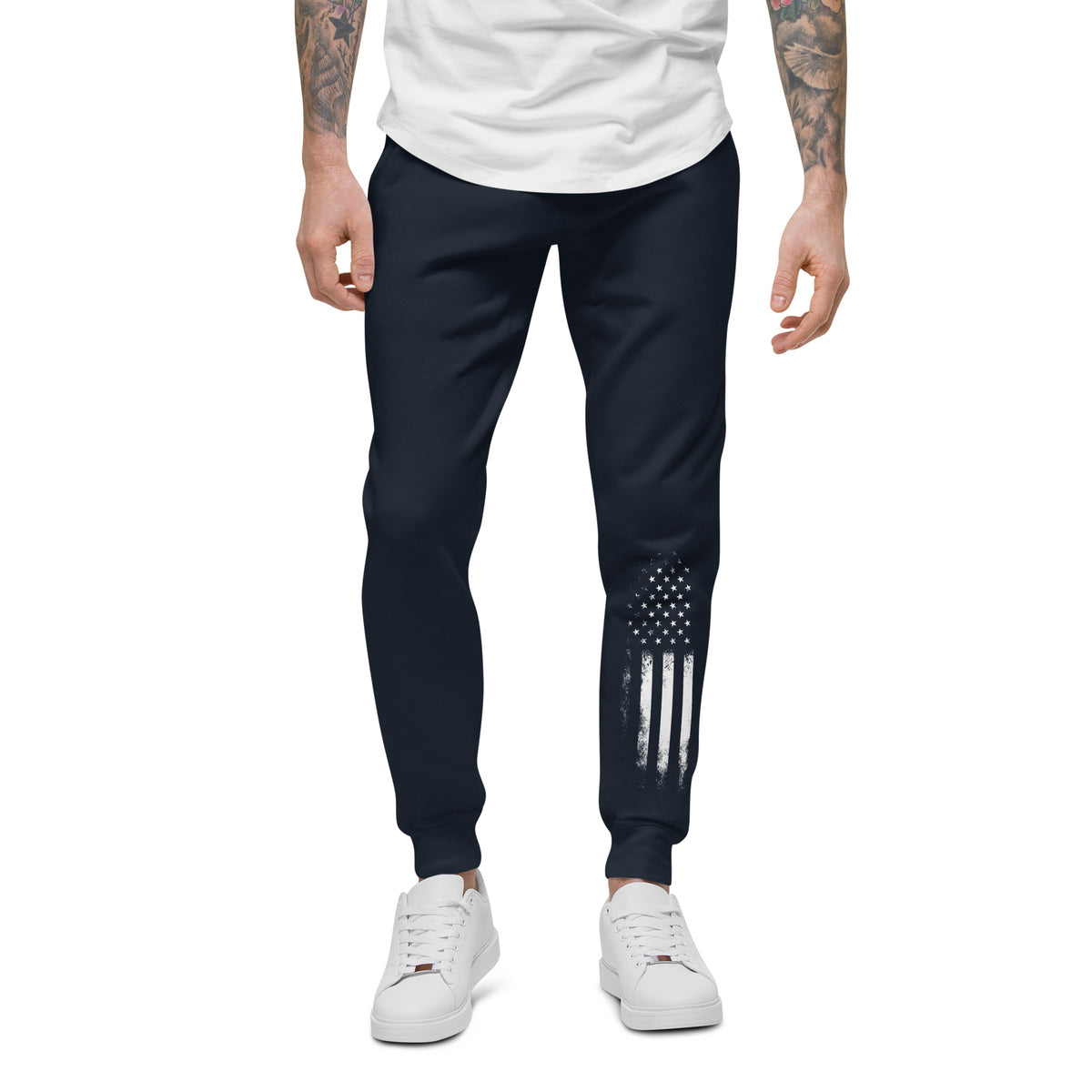 White Flag Sweatpants-Premium Sweatpants-Ardent Patriot Apparel Co.