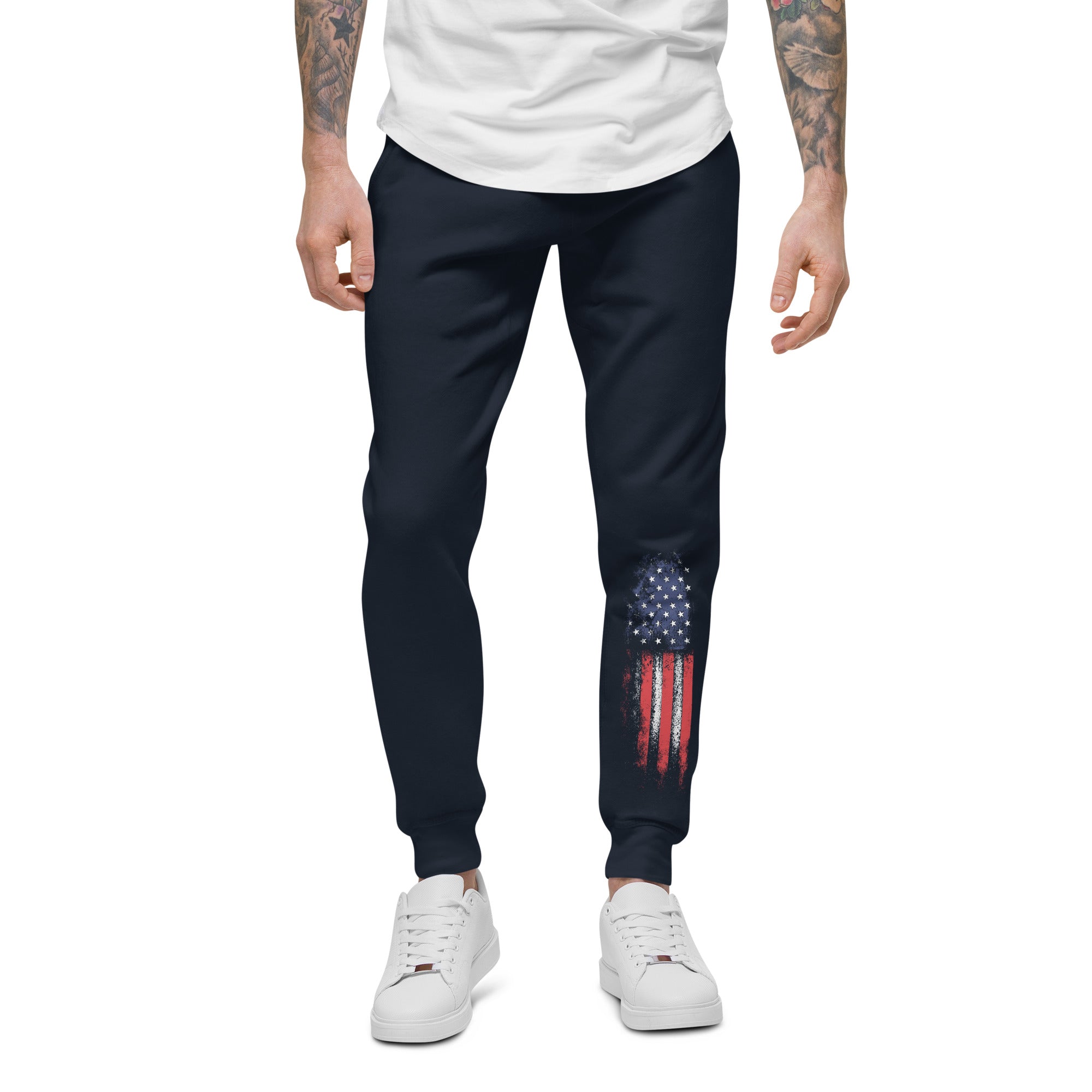 Color Flag Sweatpants-Premium Sweatpants-Navy-XS-Ardent Patriot Apparel Co.