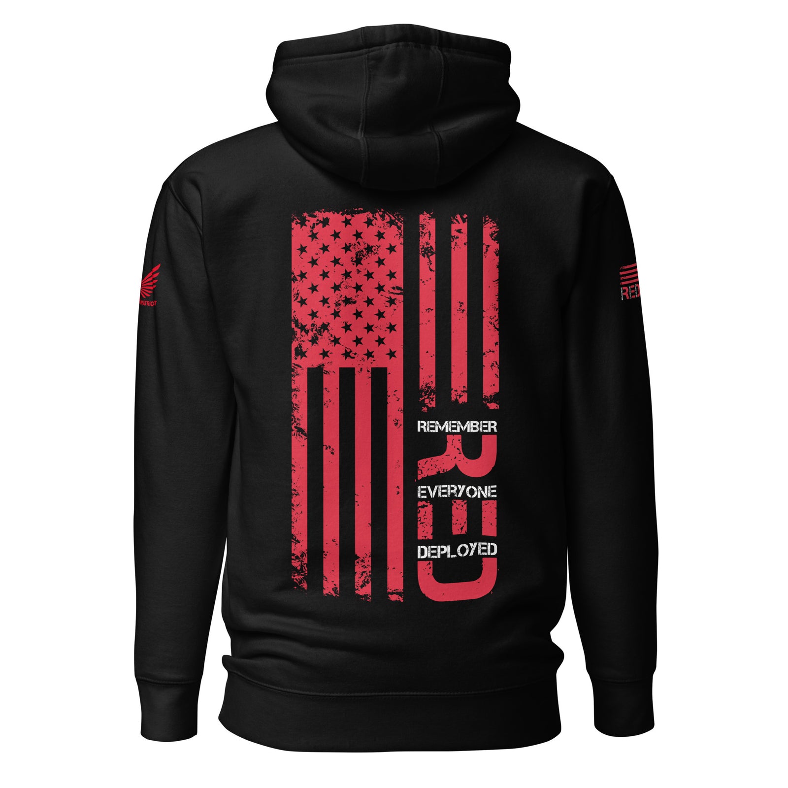 R.E.D. Flag Hoodie-Premium Hoodie-S-Ardent Patriot Apparel Co.