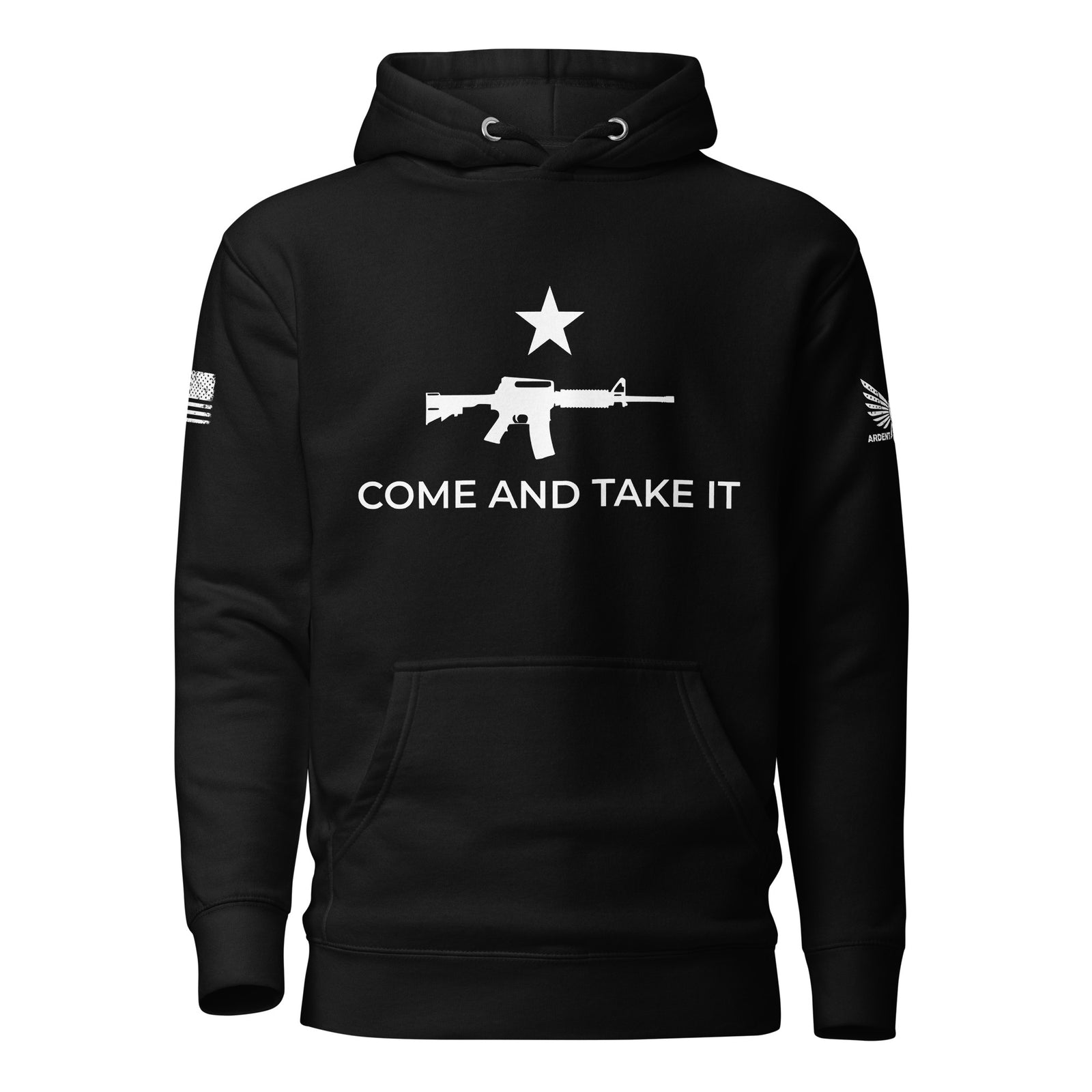 Come And Take It Hoodie-Premium Hoodie-Black-S-Ardent Patriot Apparel Co.