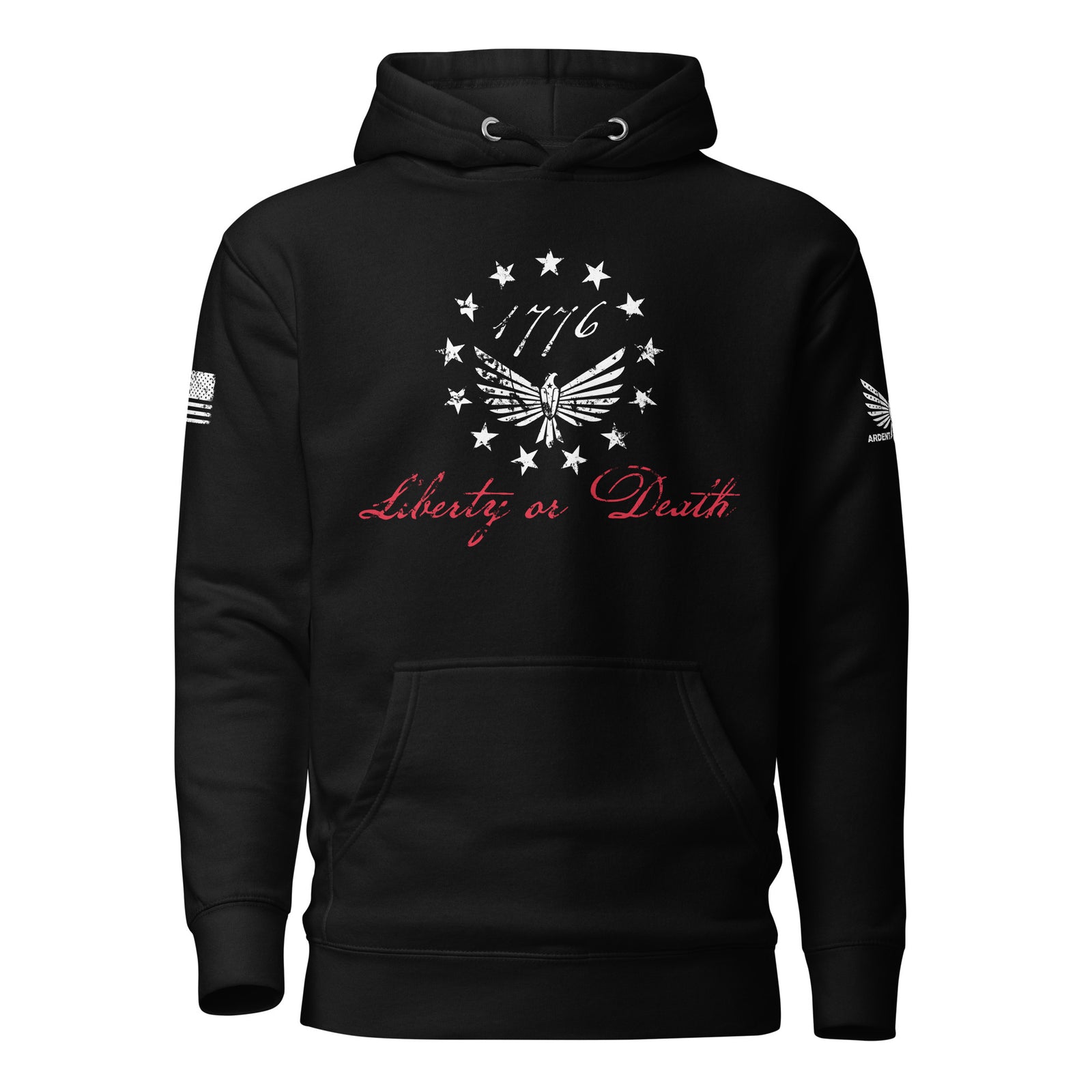 Liberty Or Death Hoodie-Premium Hoodie-S-Ardent Patriot Apparel Co.