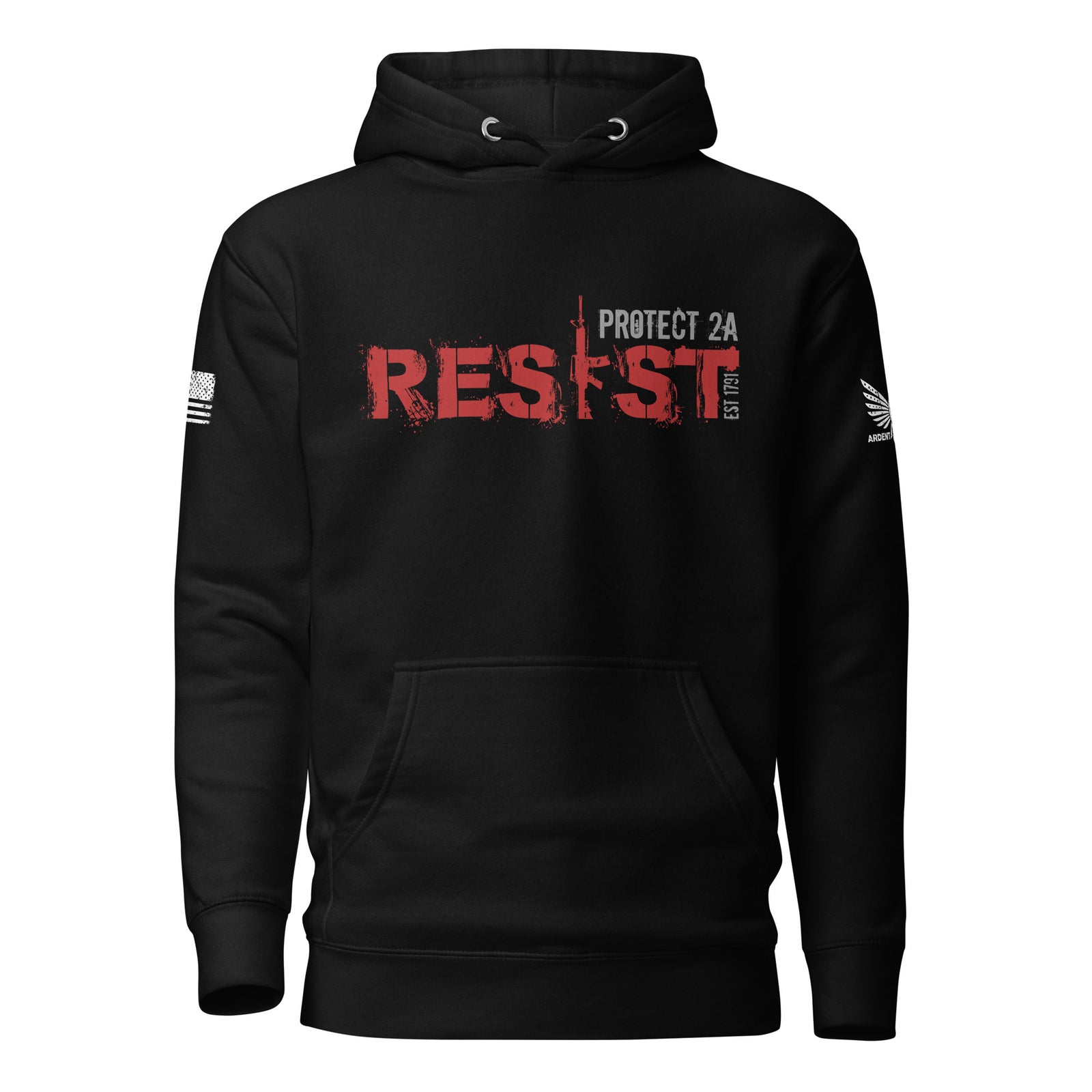Resist Hoodie-Premium Hoodie-S-Ardent Patriot Apparel Co.