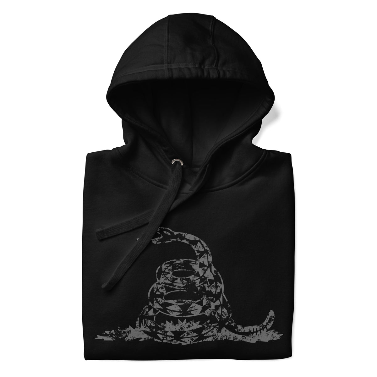 Don't Tread On Me (Black Edition) Hoodie-Premium Hoodie-Ardent Patriot Apparel Co.