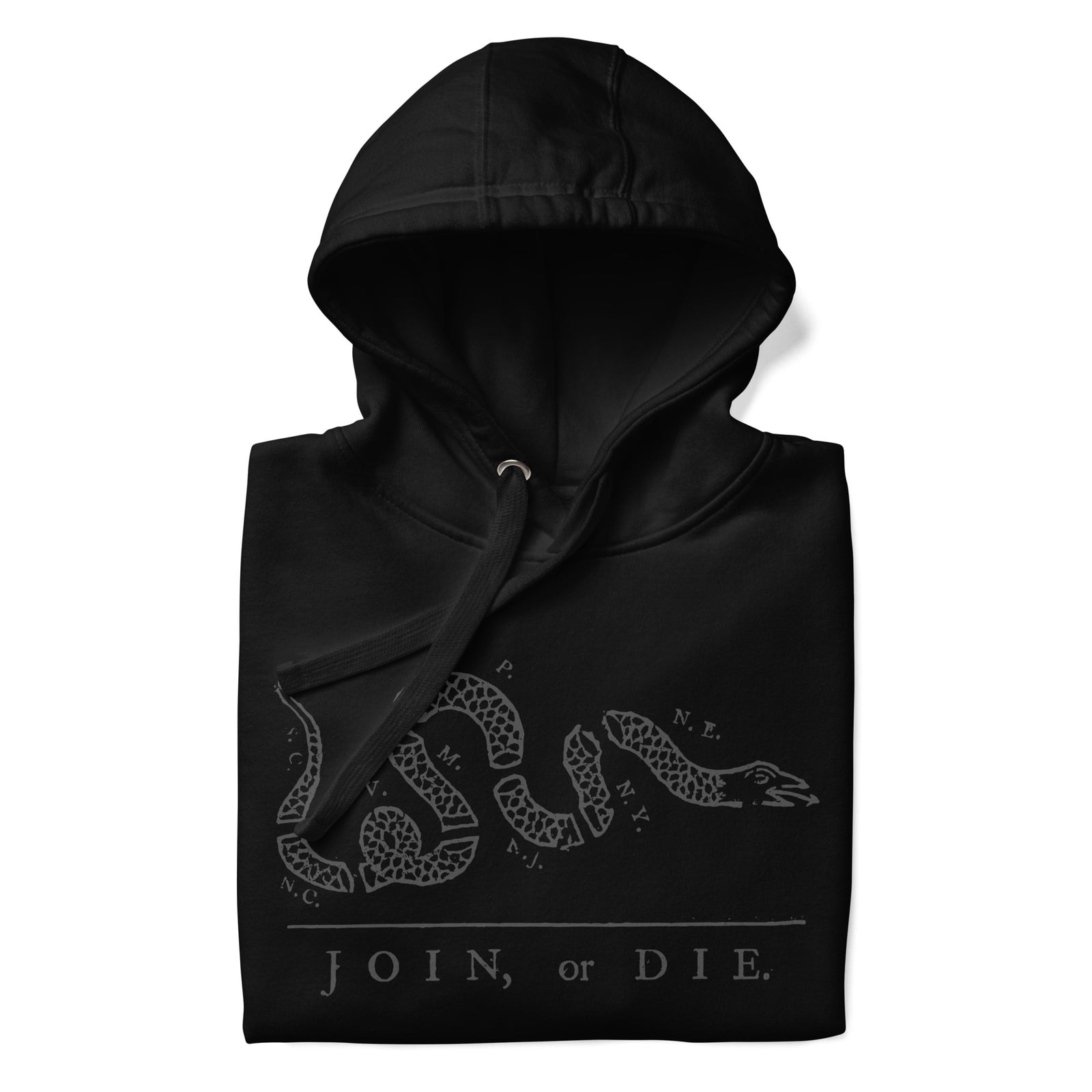 Join Or Die Hoodie-Premium Hoodie-Ardent Patriot Apparel Co.