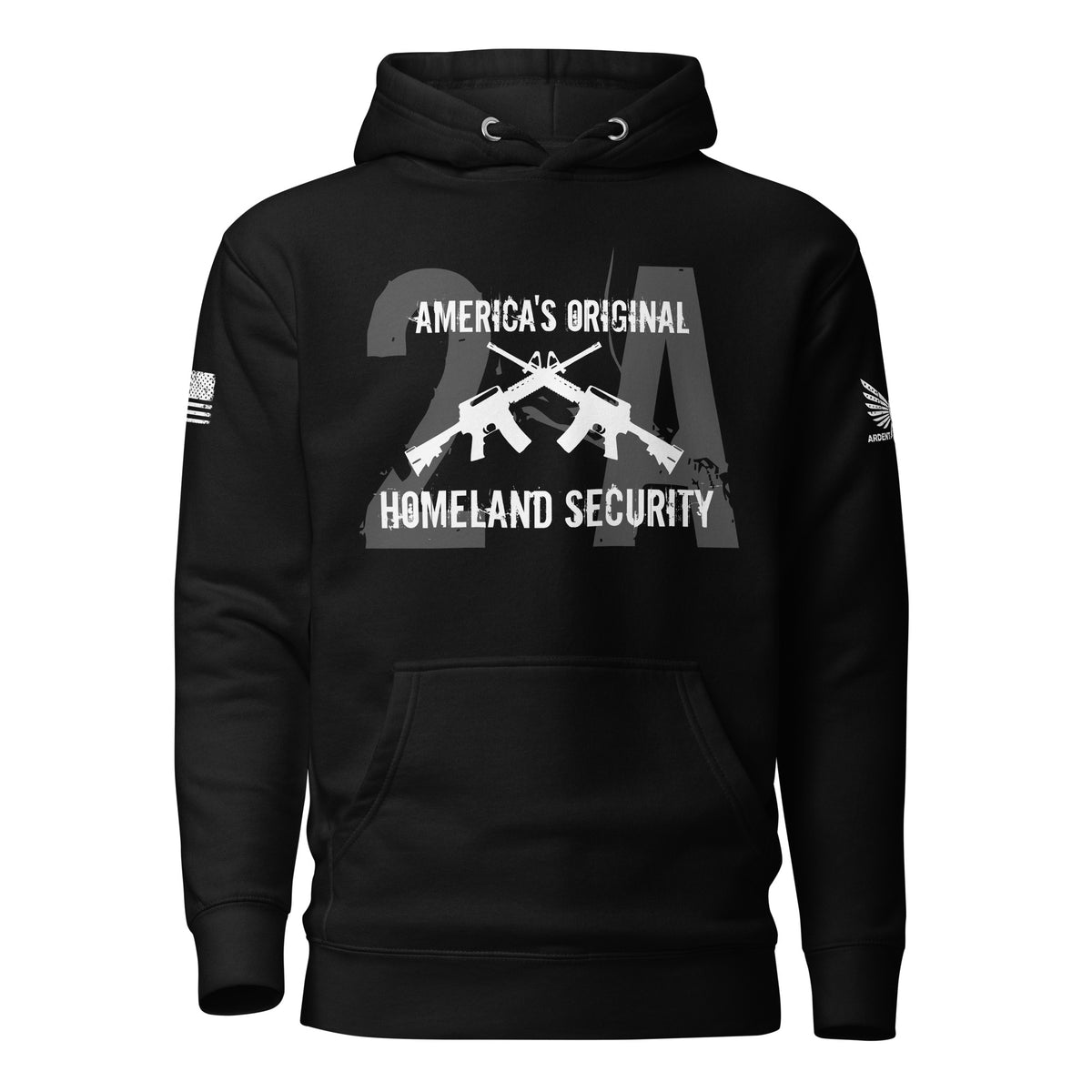 Original Homeland Security Hoodie-Premium Hoodie-S-Ardent Patriot Apparel Co.