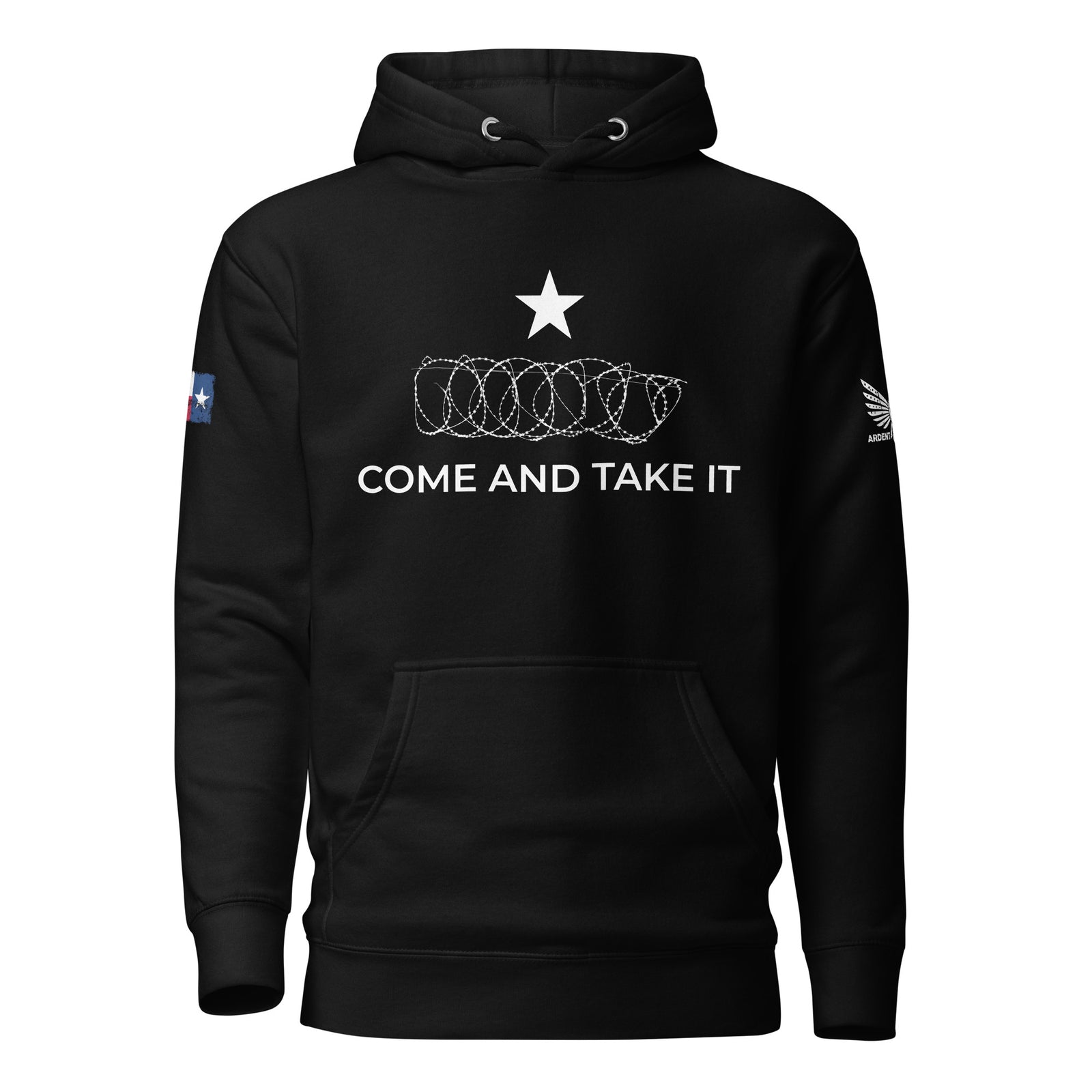 Texas Wire Hoodie-Premium Hoodie-S-Ardent Patriot Apparel Co.