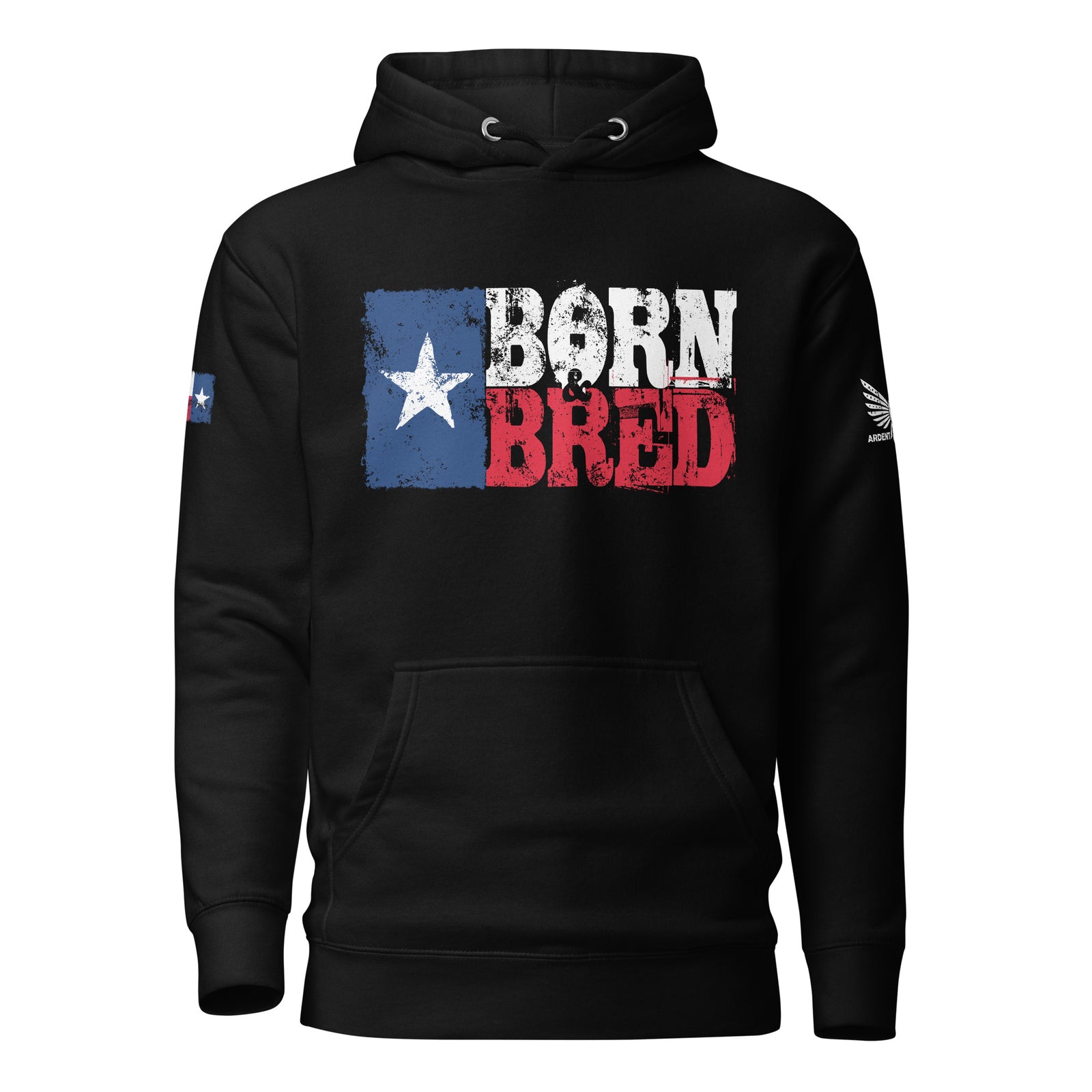 Texas Born & Bred Hoodie-Premium Hoodie-S-Ardent Patriot Apparel Co.