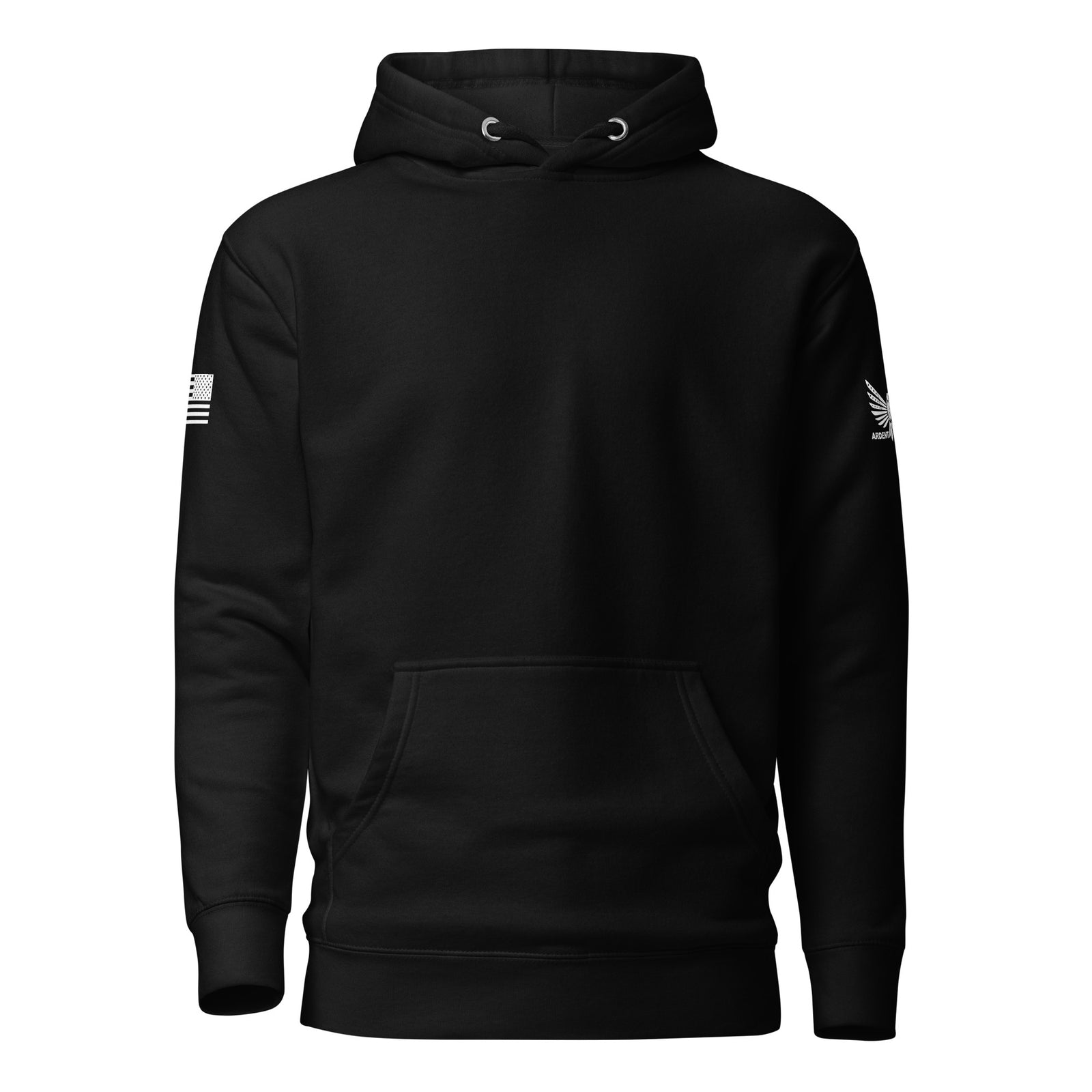 Basic Ardent Patriot Hoodie-Premium Hoodie-Black-S-Ardent Patriot Apparel Co.