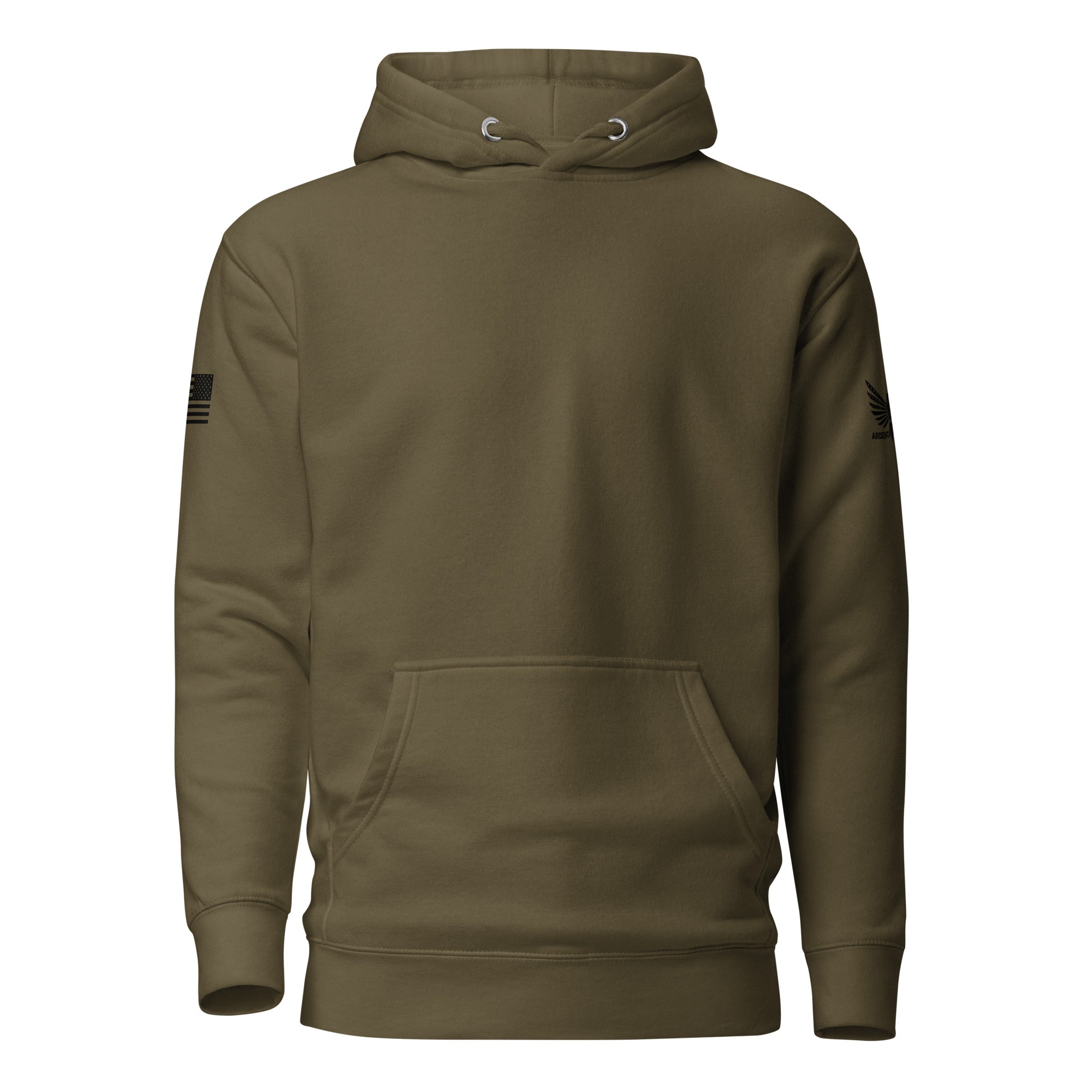 Basic Ardent Patriot Hoodie-Premium Hoodie-Military Green-S-Ardent Patriot Apparel Co.