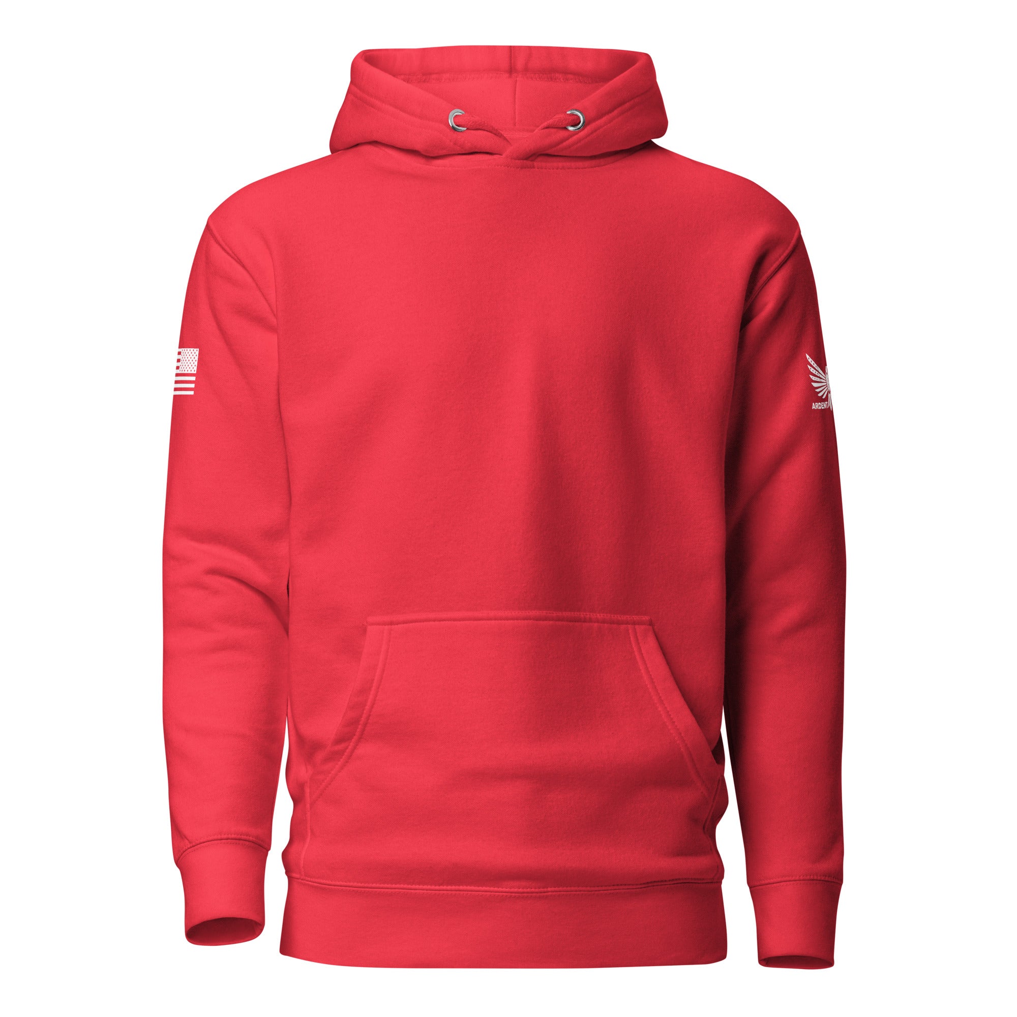 Basic Ardent Patriot Hoodie-Premium Hoodie-Team Red-S-Ardent Patriot Apparel Co.