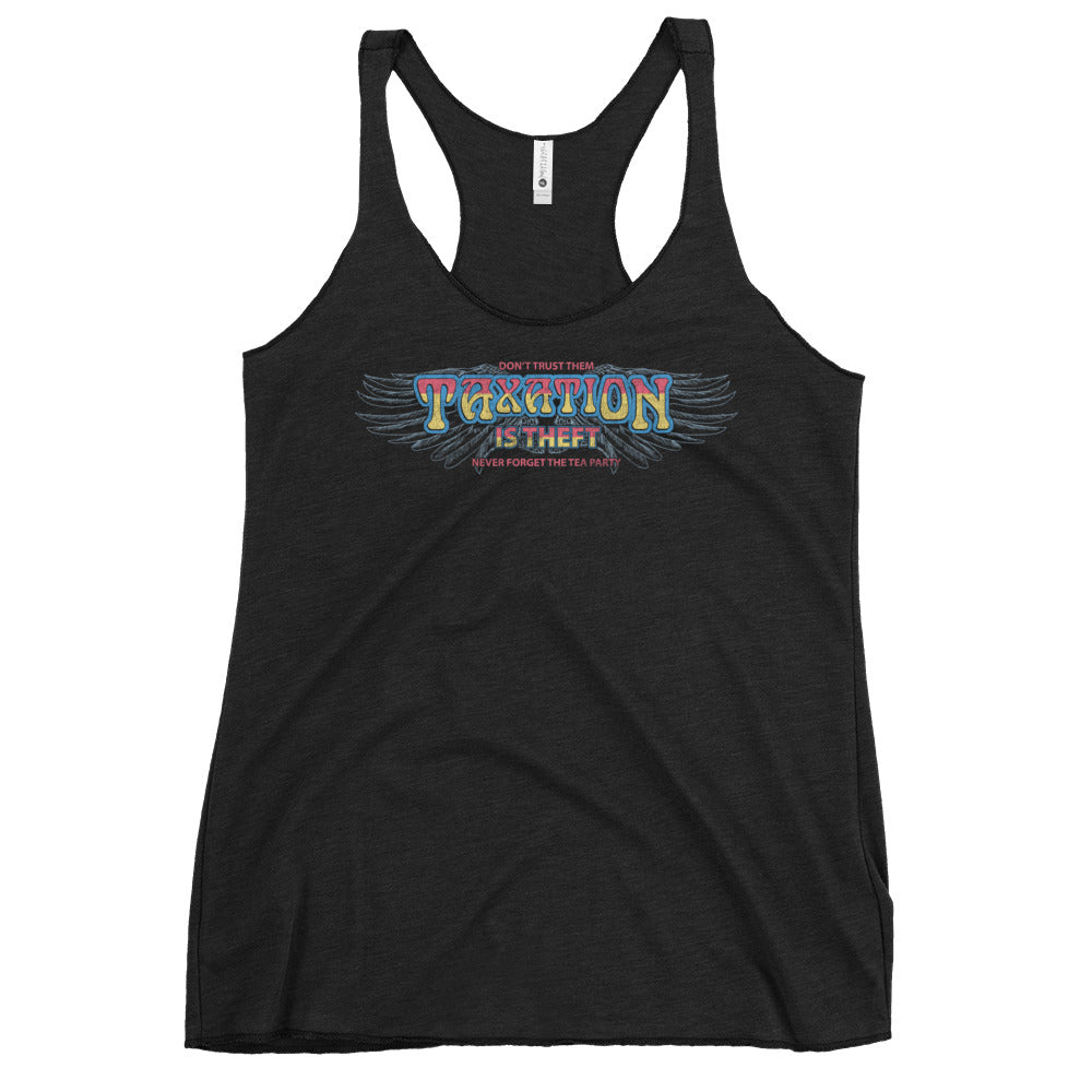 Taxation Is Theft Vintage Racerback Tank-Tank Top-XS-Ardent Patriot Apparel Co.
