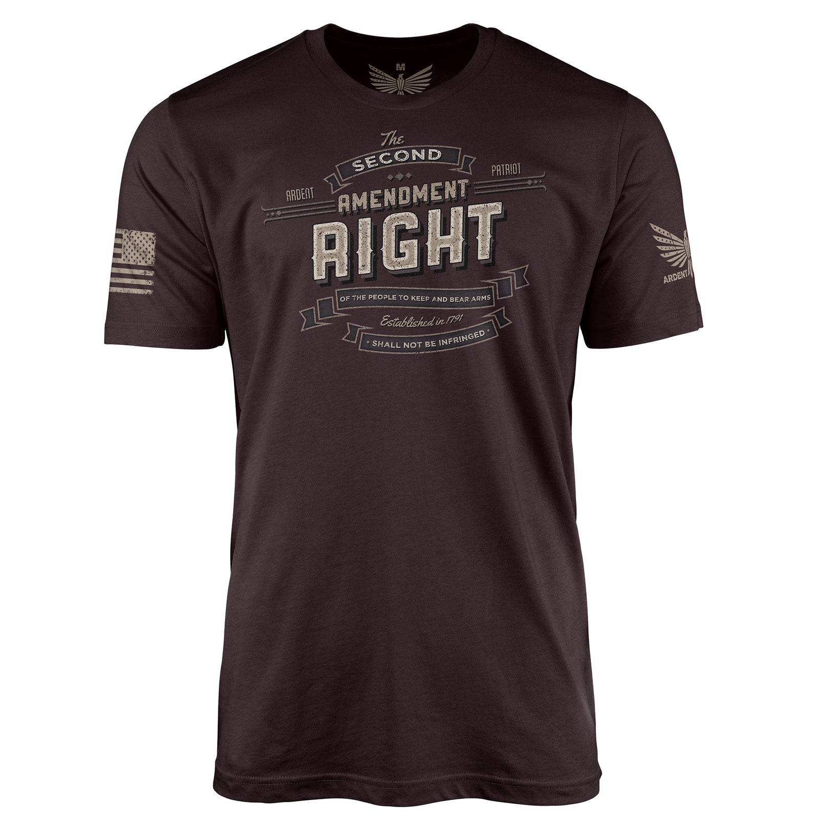 2A Vintage-Men's Shirt-Oxblood Black-S-Ardent Patriot Apparel Co.