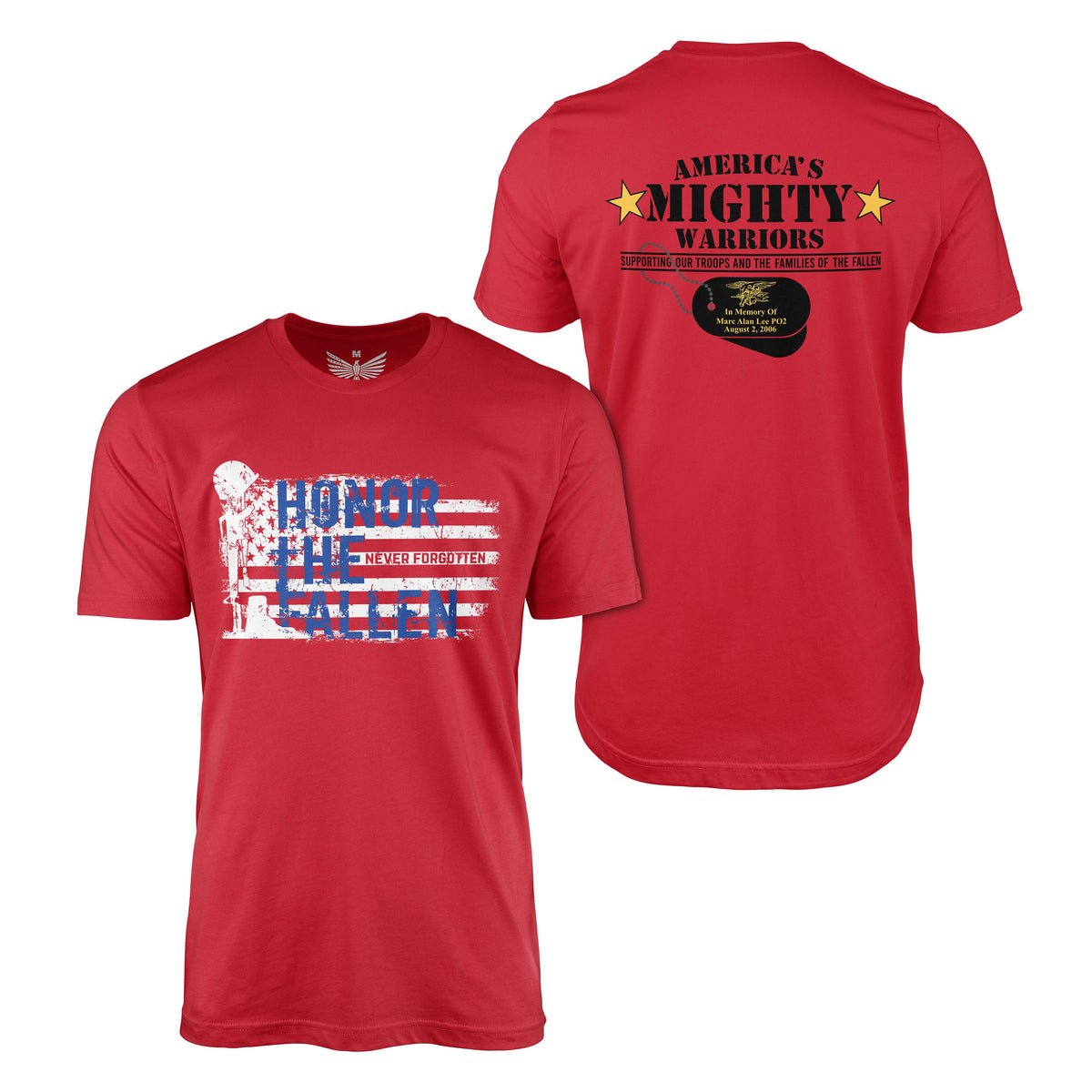 America's Mighty Warriors-Men's Shirt-Ardent Patriot Apparel Co.