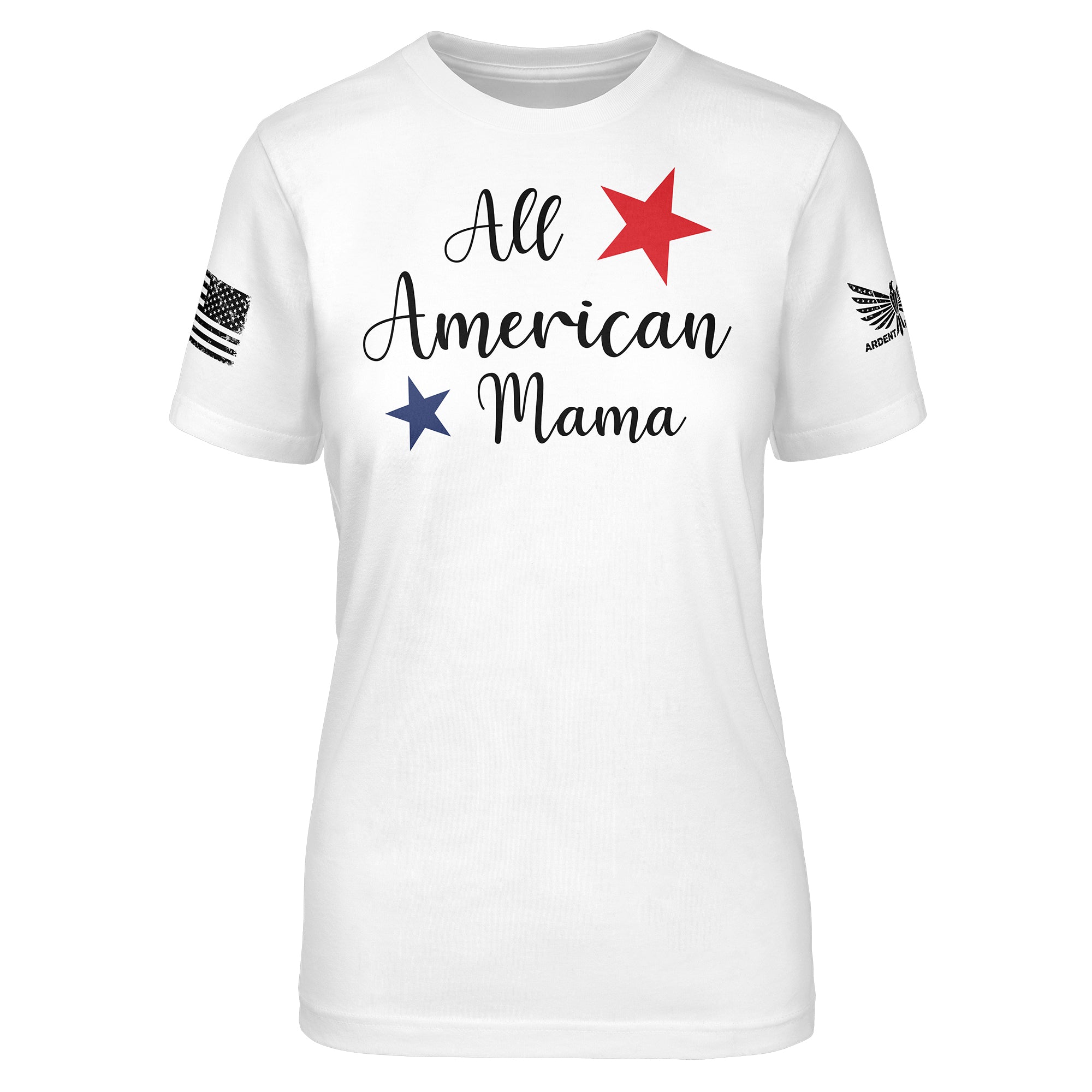 All American Mama-Women's Shirt-S-Ardent Patriot Apparel Co.