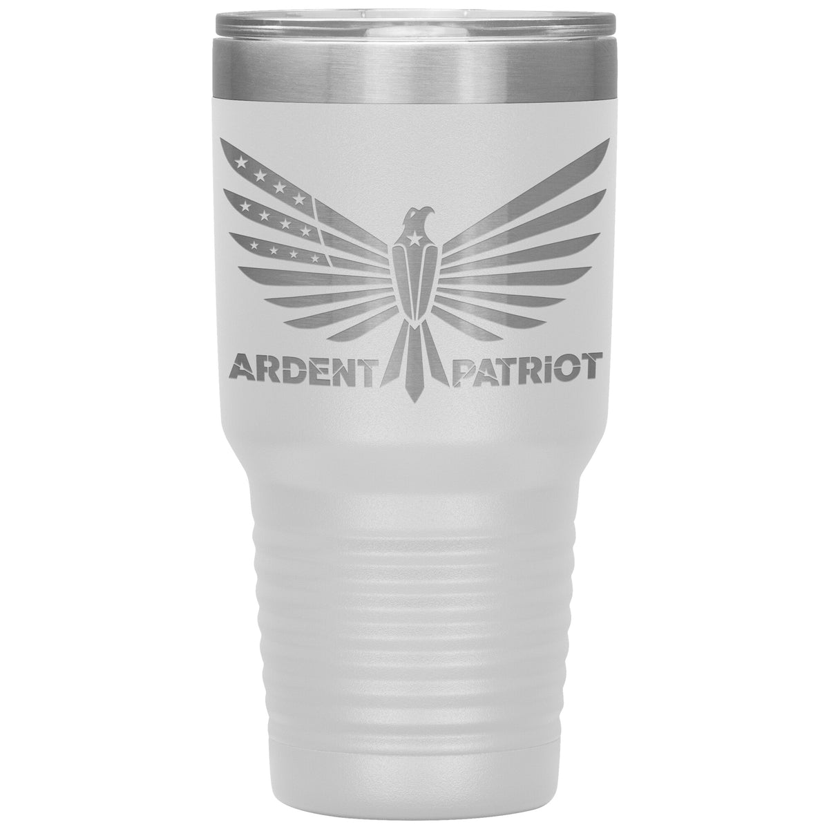 Ardent Patriot Tumbler 30oz-Tumblers-White Tumbler-Ardent Patriot Apparel Co.