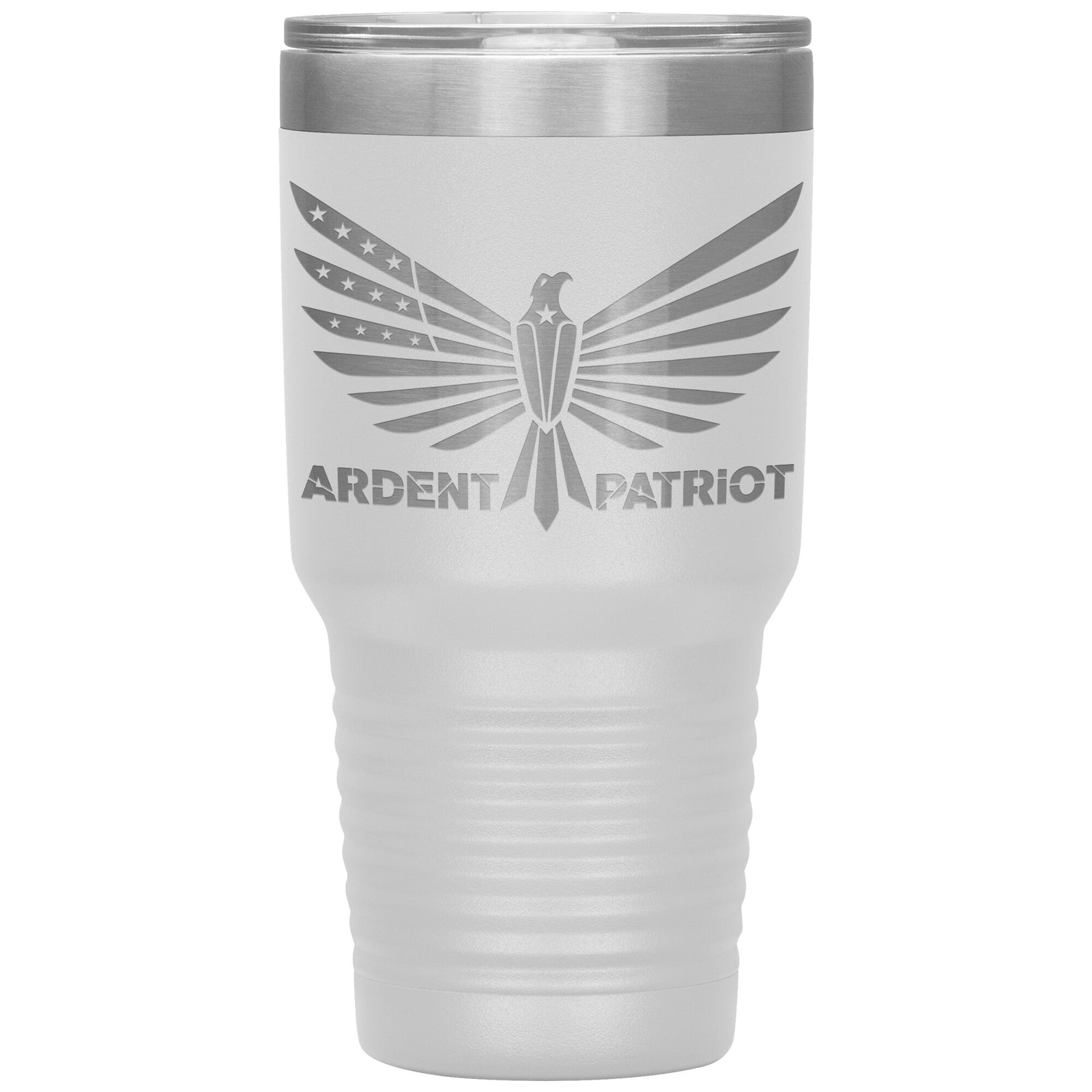 Ardent Patriot Tumbler 30oz-Tumblers-White Tumbler-Ardent Patriot Apparel Co.