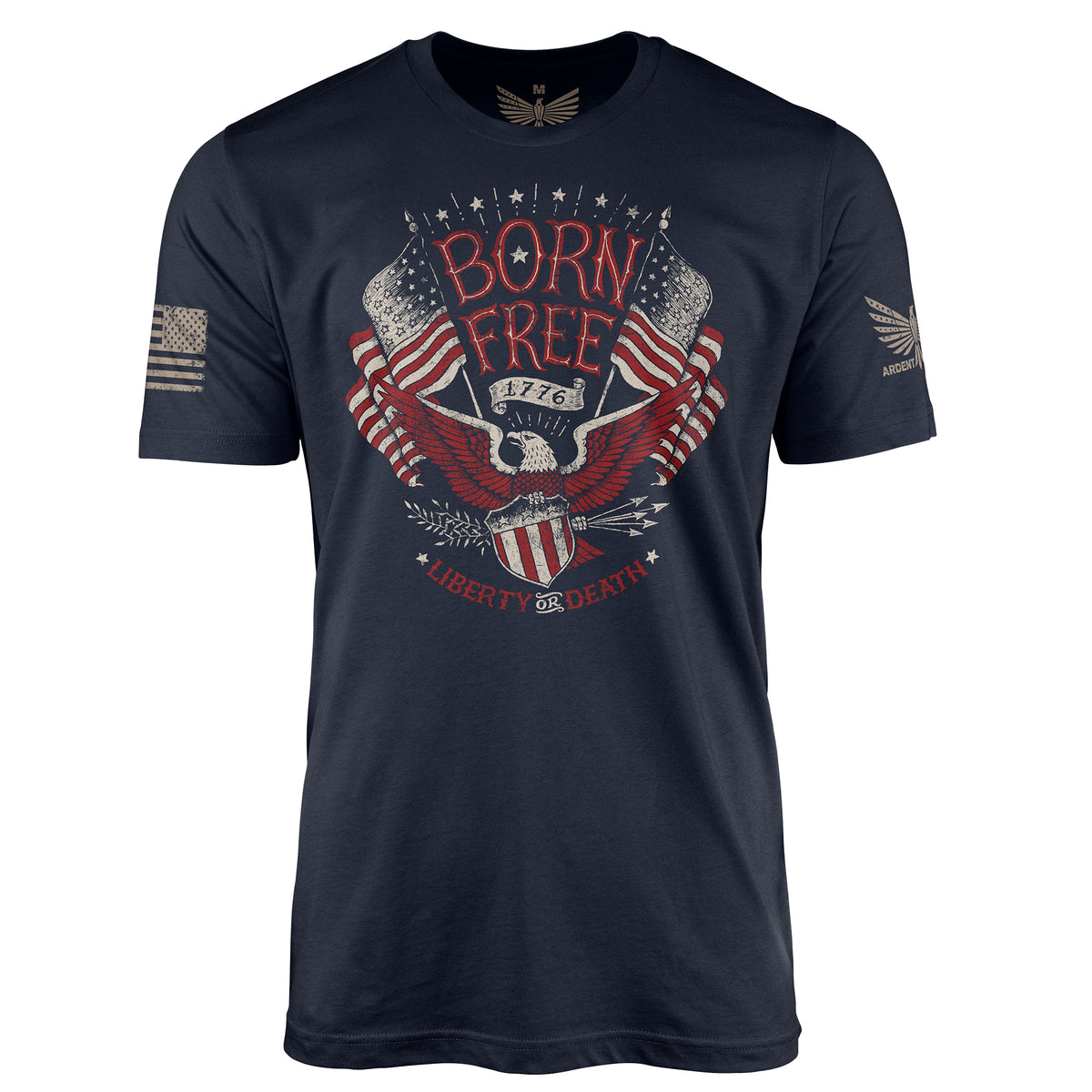 Born Free-Men&#39;s Shirt-Ardent Patriot Apparel Co.