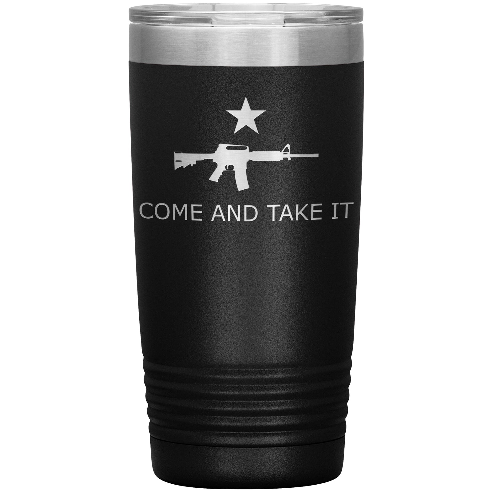 Come And Take It Tumbler 20oz-Tumblers-Black Tumbler-Ardent Patriot Apparel Co.