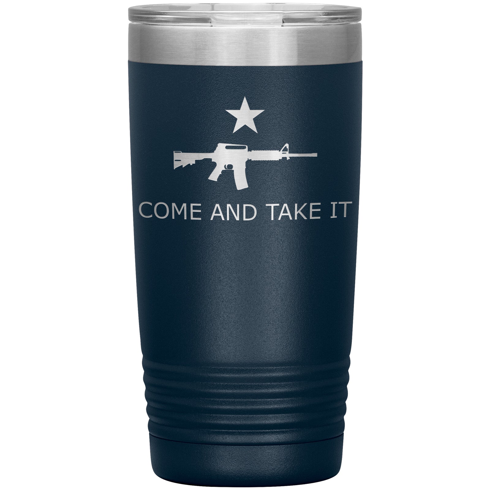 Come And Take It Tumbler 20oz-Tumblers-Navy Tumbler-Ardent Patriot Apparel Co.