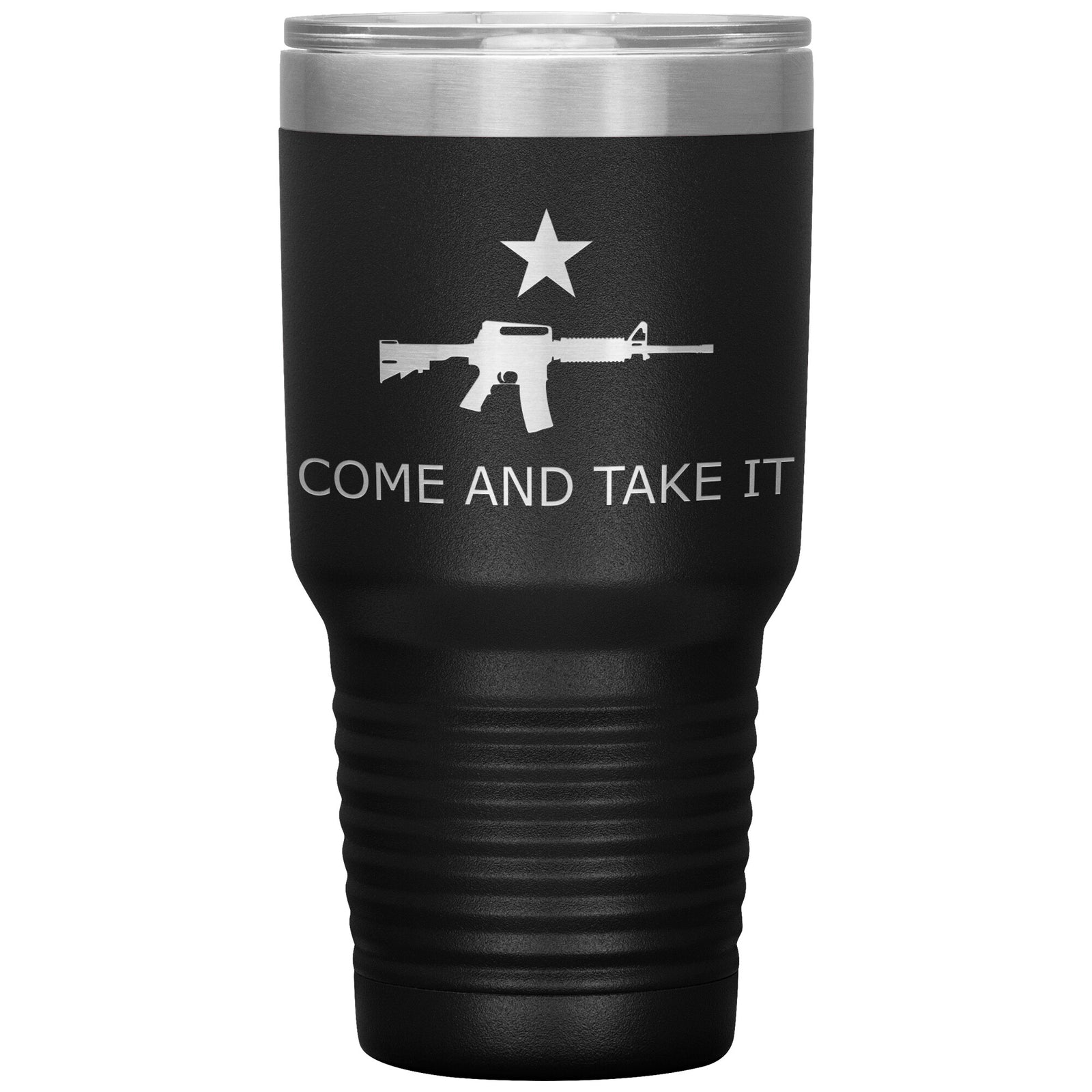 Come And Take It Tumbler 30oz-Tumblers-Black Tumbler-Ardent Patriot Apparel Co.