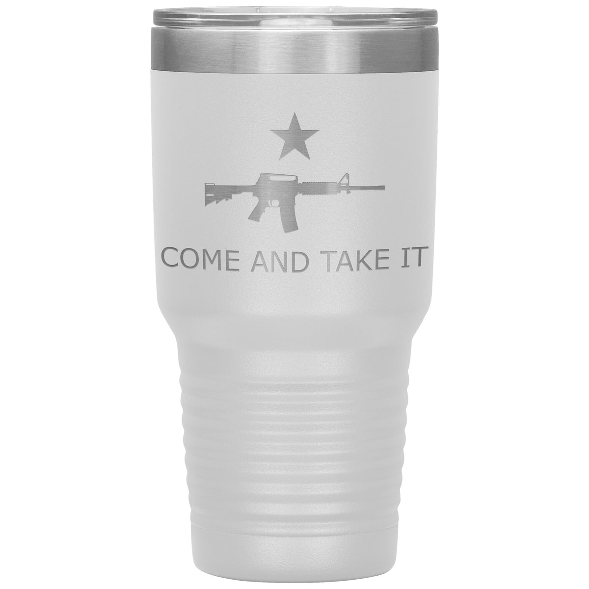 Come And Take It Tumbler 30oz-Tumblers-White Tumbler-Ardent Patriot Apparel Co.