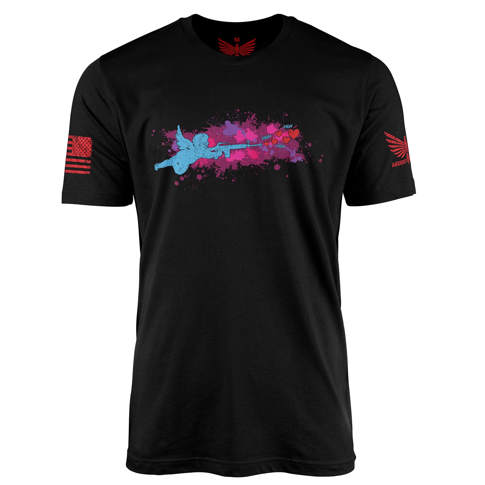 Cupid Pew Pew-Men's Shirt-XS-Ardent Patriot Apparel Co.