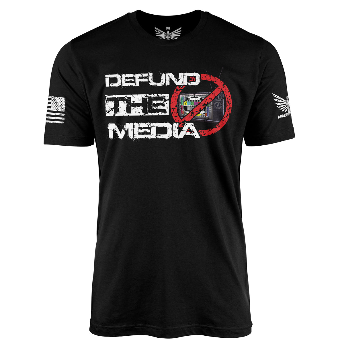 Defund The Media-Men&#39;s Shirt-S-Ardent Patriot Apparel Co.