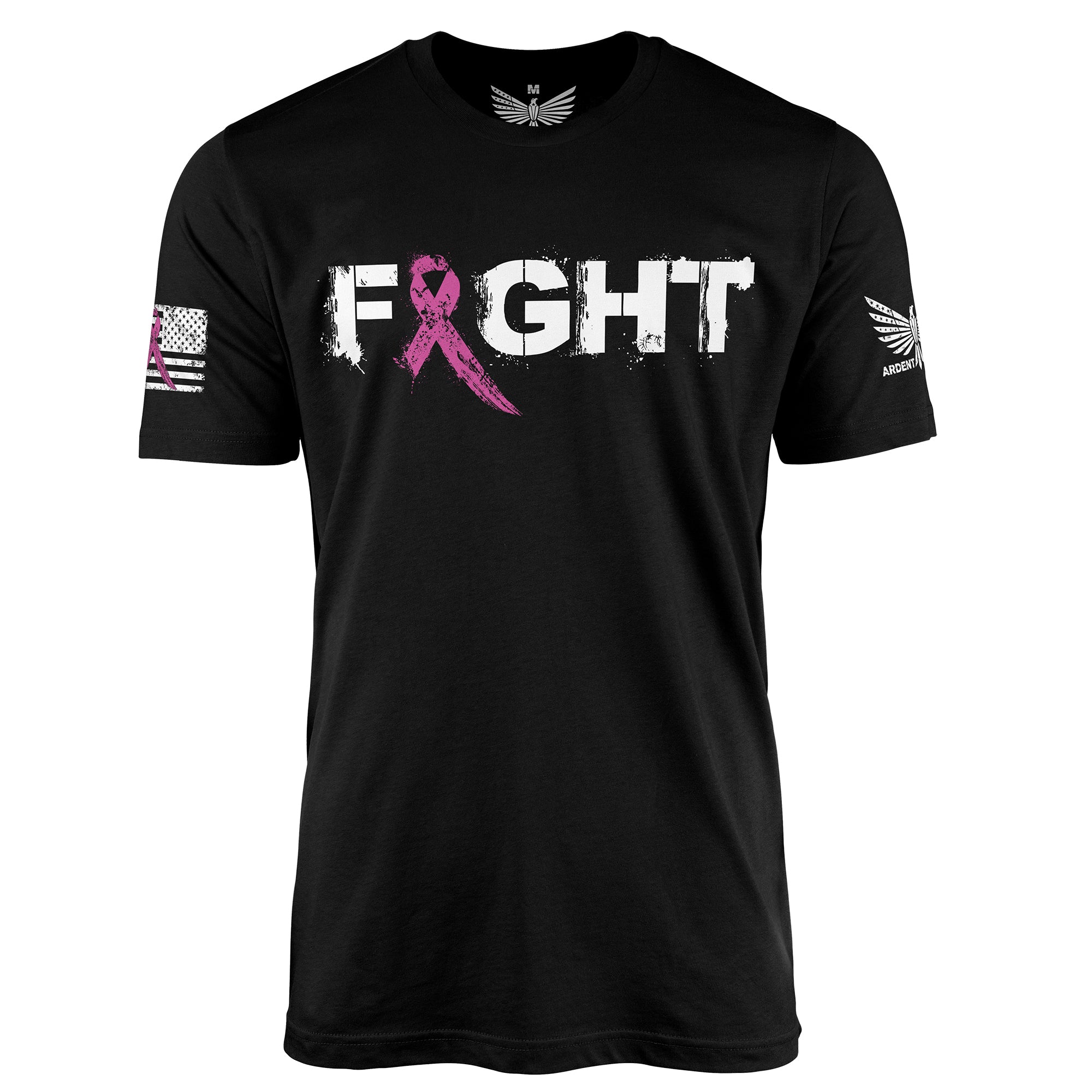 Fight (Pink Ribbon)-Men's Shirt-S-Ardent Patriot Apparel Co.