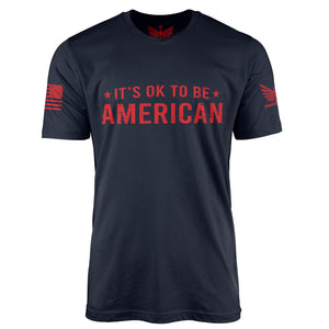 IT'S OK!-Men's Shirt-Navy-S-Ardent Patriot Apparel Co.