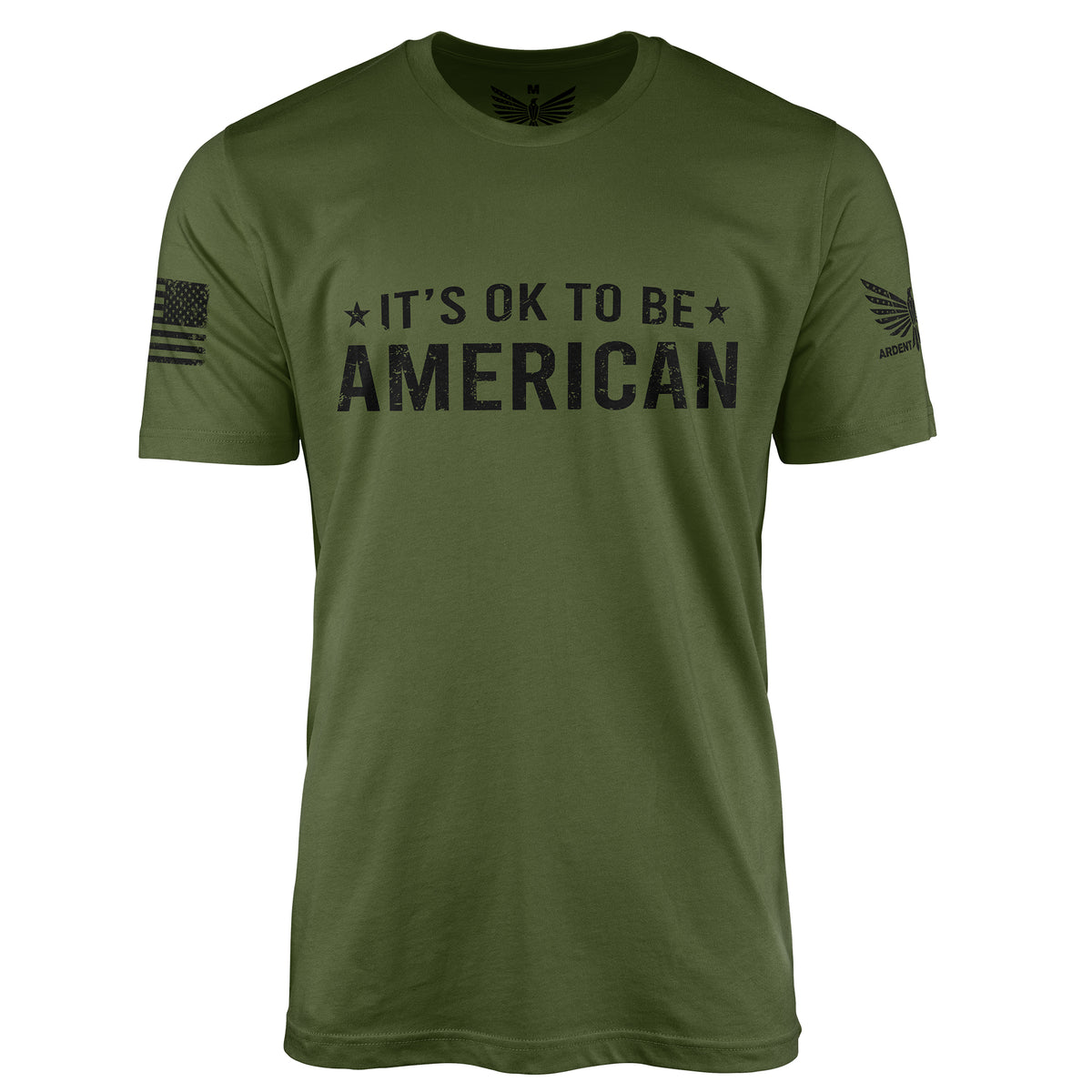 IT'S OK!-Men's Shirt-Olive-S-Ardent Patriot Apparel Co.