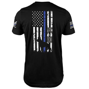 K-9 Flag Thin Blue Line-Men's Shirt-Ardent Patriot Apparel Co.