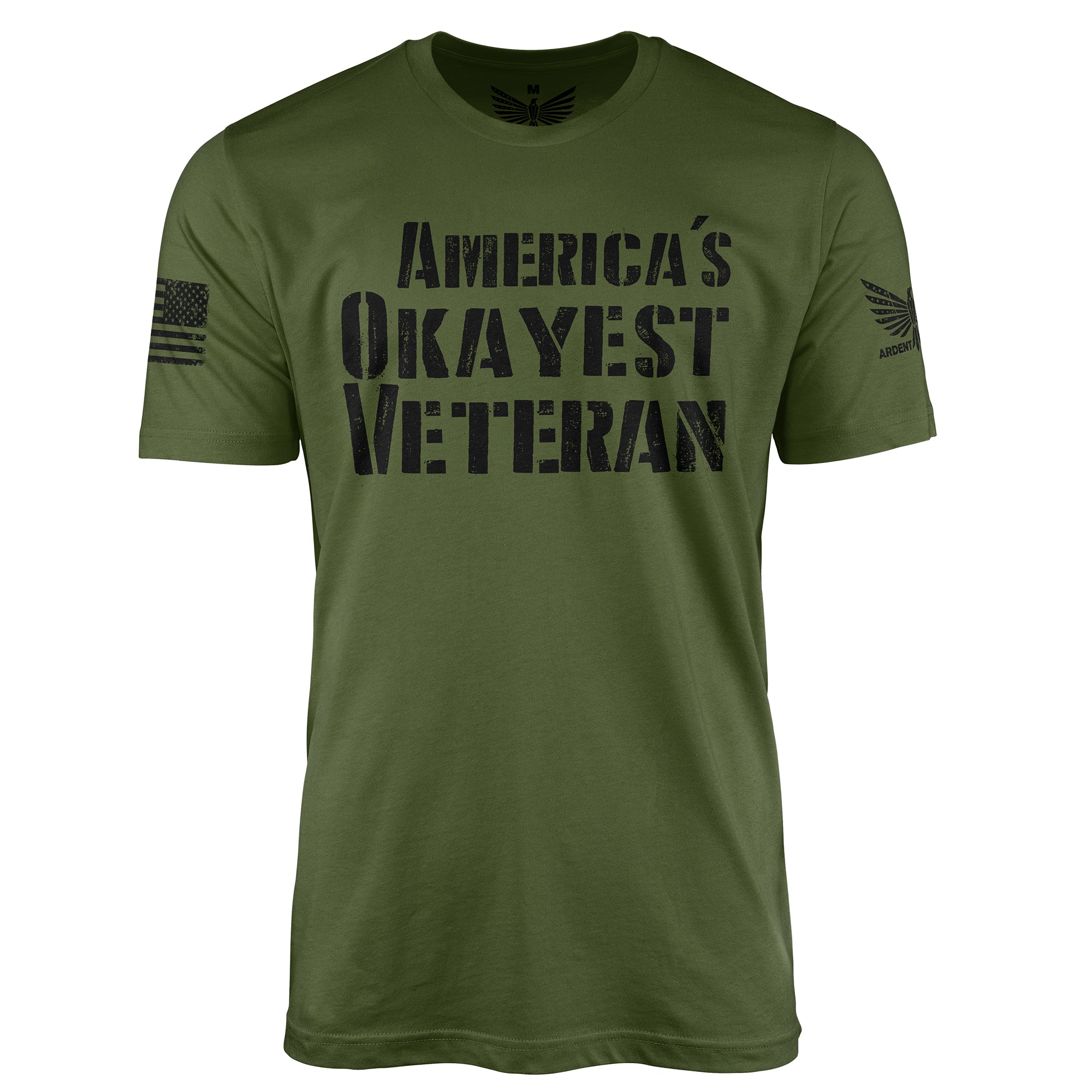 America's Okayest Veteran-Men's Shirt-S-Ardent Patriot Apparel Co.