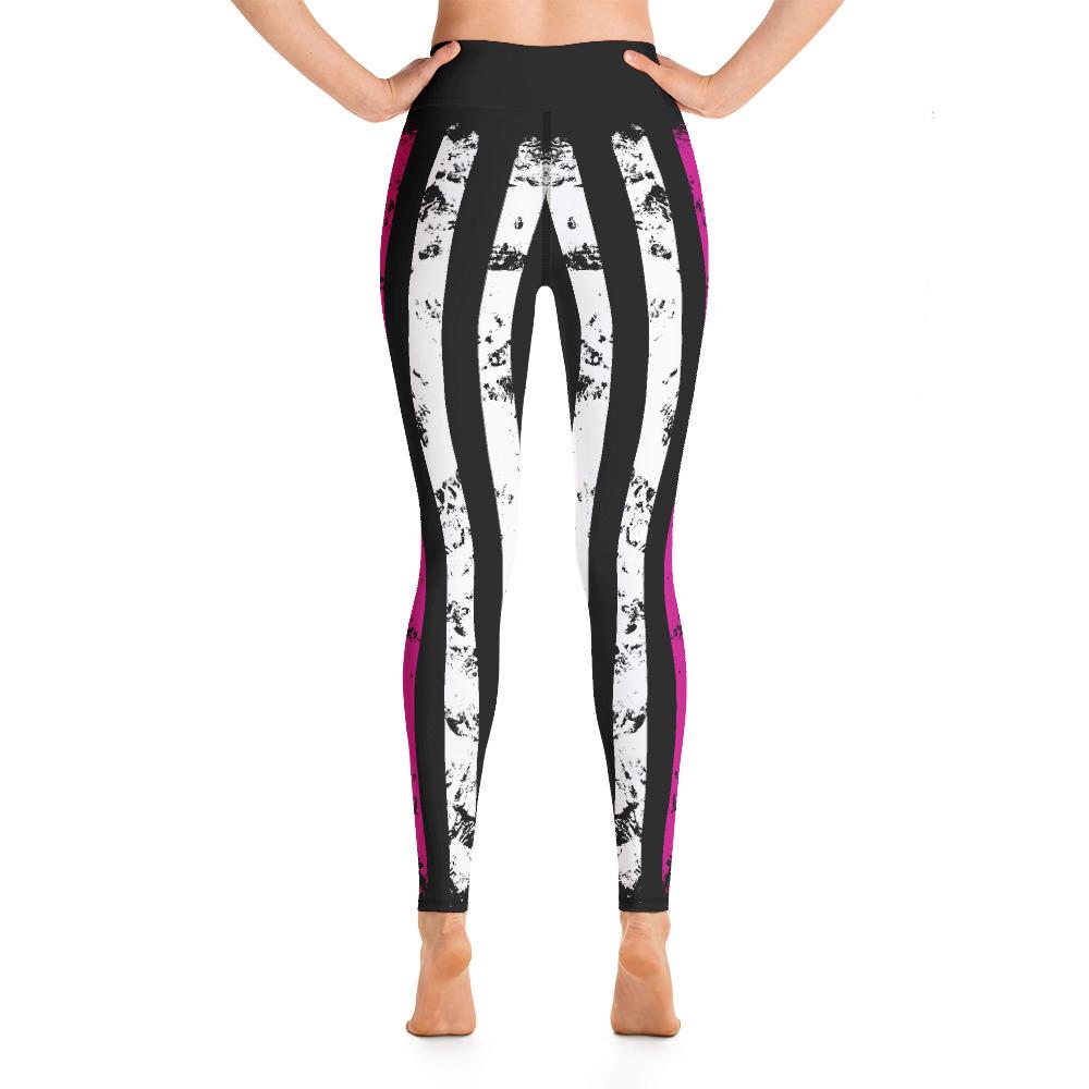 PINK Line Leggings-Leggings-Ardent Patriot Apparel Co.