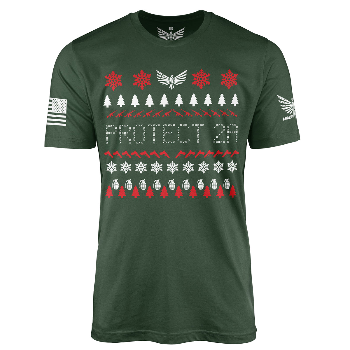 Protect 2A Christmas-Men&#39;s Shirt-S-Ardent Patriot Apparel Co.