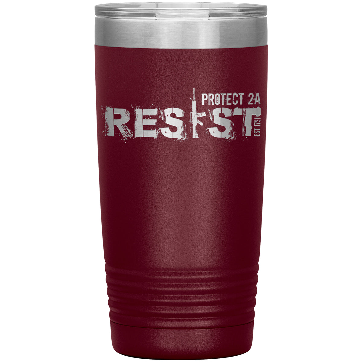 Resist Tumbler 20oz-Tumblers-Maroon Tumbler-Ardent Patriot Apparel Co.