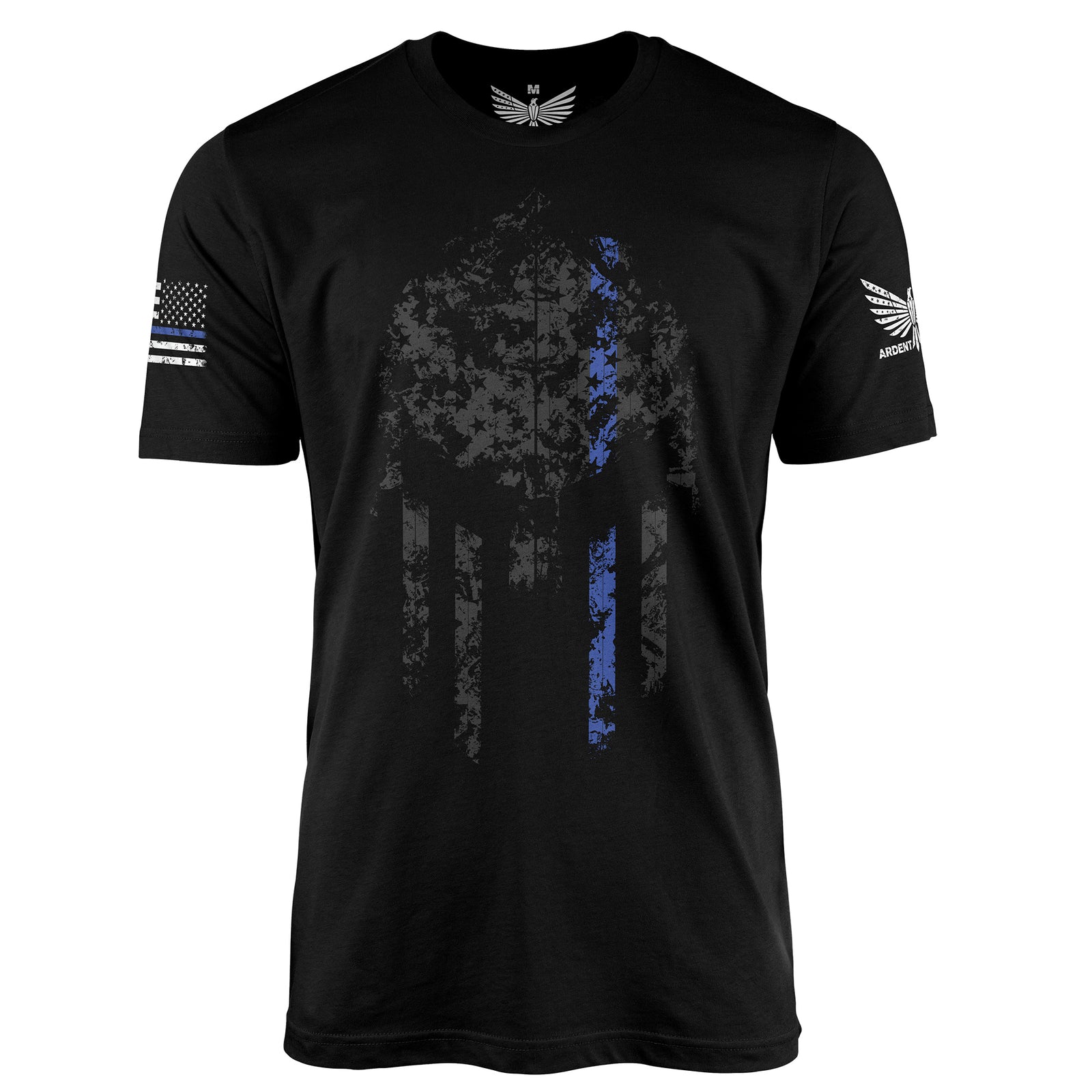 Thin Blue Line Spartan-Men's Shirt-S-Ardent Patriot Apparel Co.
