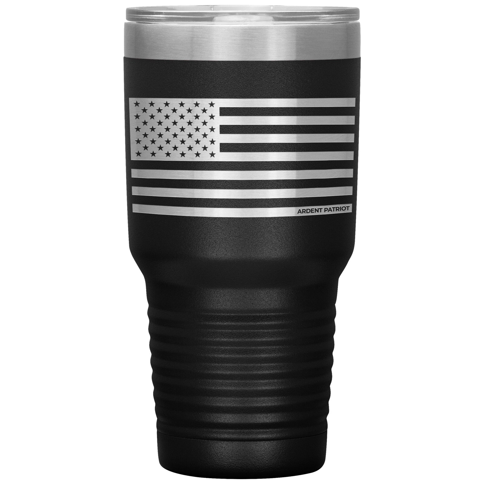 US Flag Tumbler 30oz-Tumblers-Black Tumbler-Ardent Patriot Apparel Co.