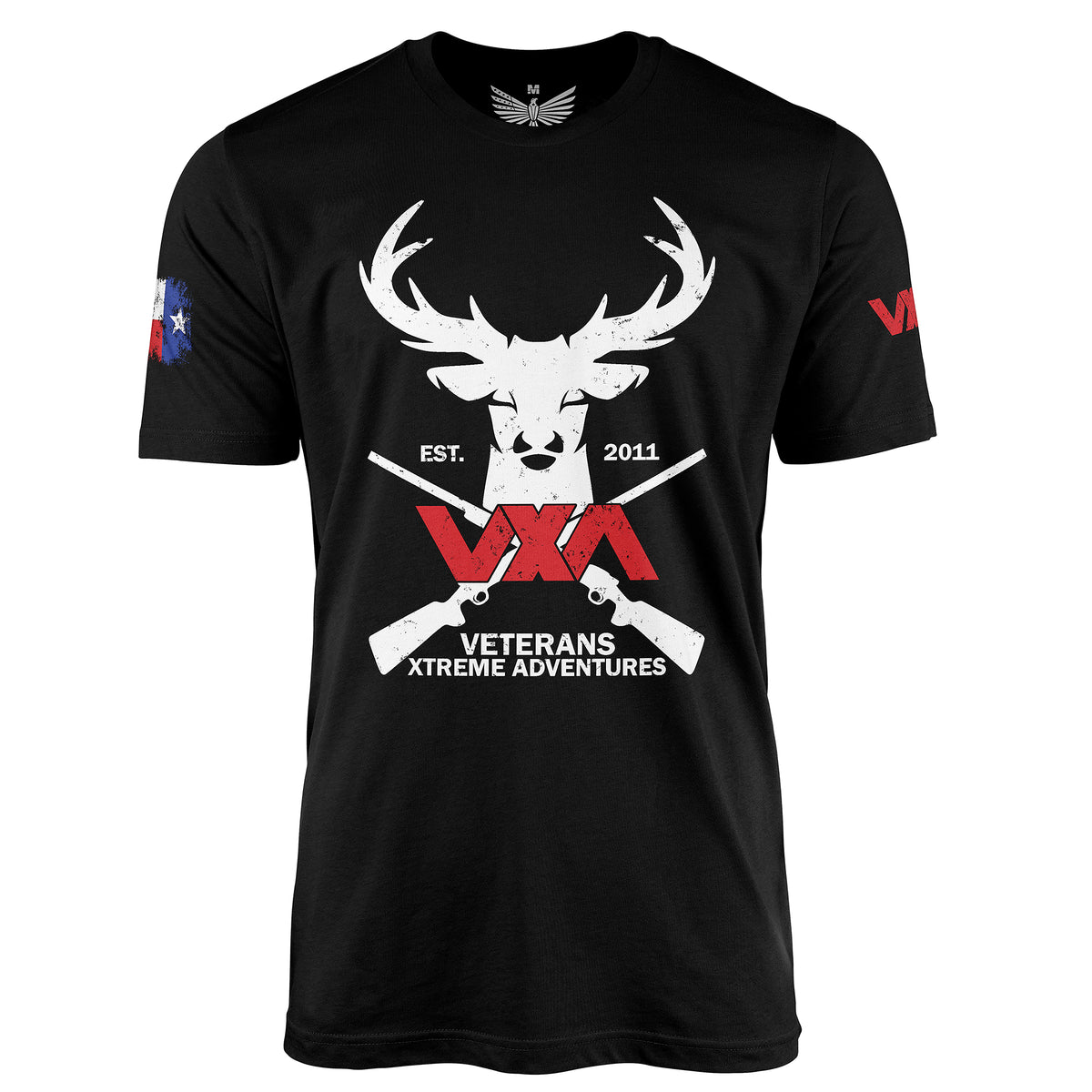 VXA Texas Stag Hunter-Men&#39;s Shirt-Black-S-Ardent Patriot Apparel Co.