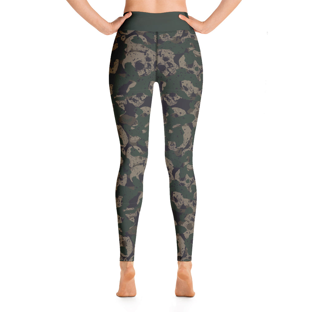 Woodland Skull Camo Leggings-Leggings-Ardent Patriot Apparel Co.