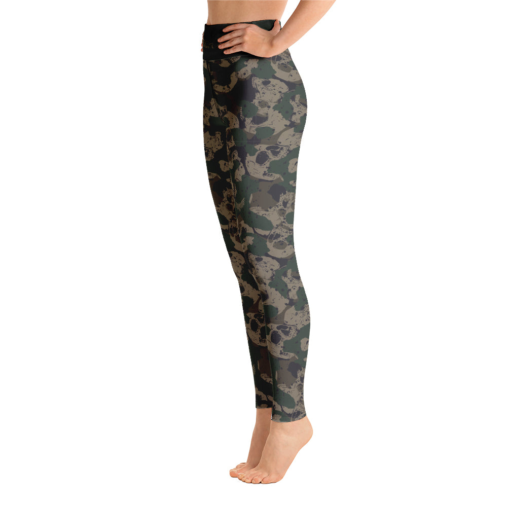 Woodland Skull Camo Leggings-Leggings-Ardent Patriot Apparel Co.