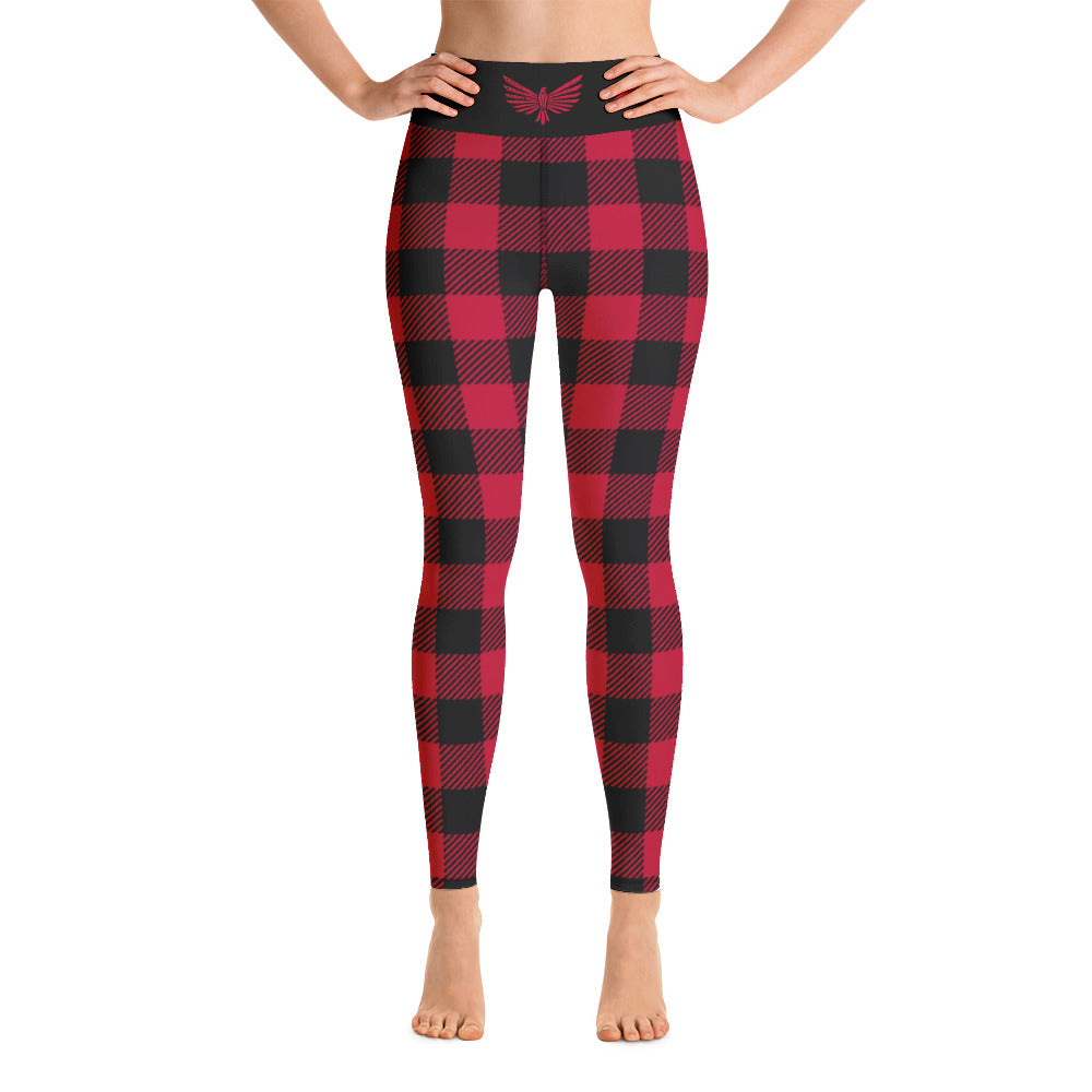 Buffalo Plaid Leggings-Leggings-Ardent Patriot Apparel Co.