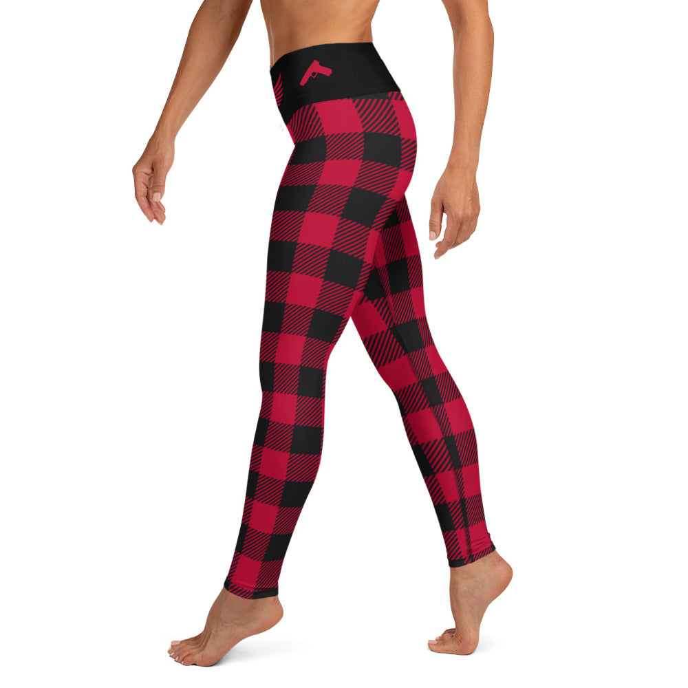 Buffalo Plaid Leggings-Leggings-Ardent Patriot Apparel Co.