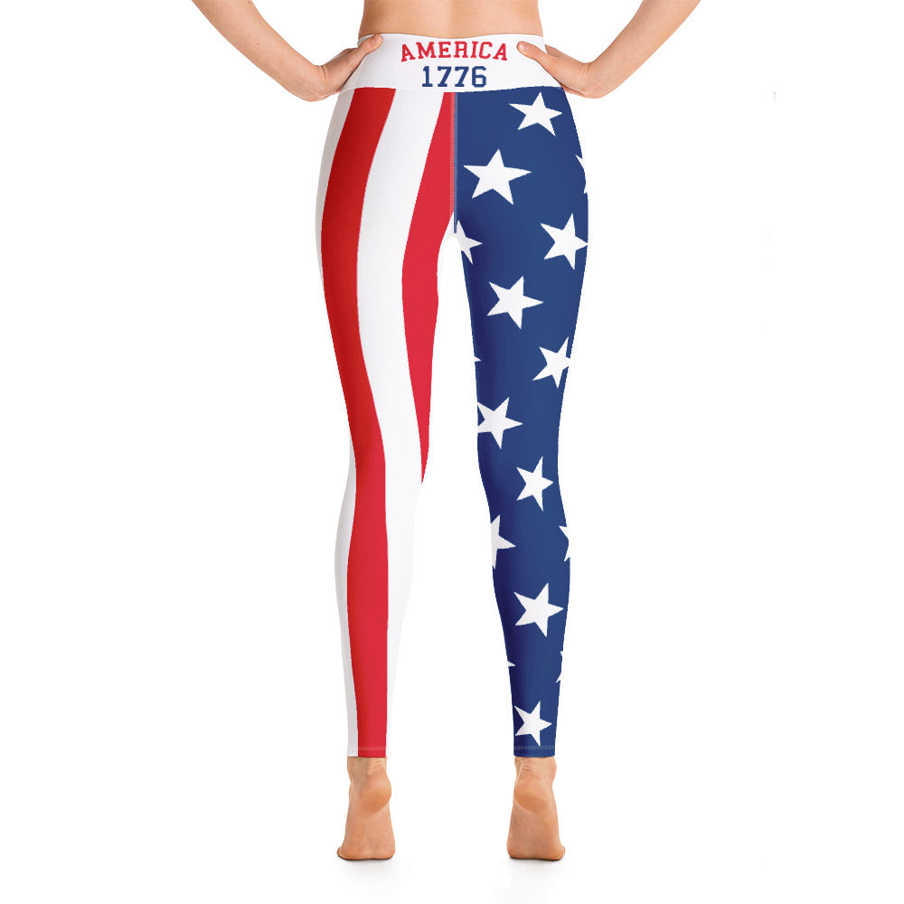 Team USA Leggings-Leggings-Ardent Patriot Apparel Co.