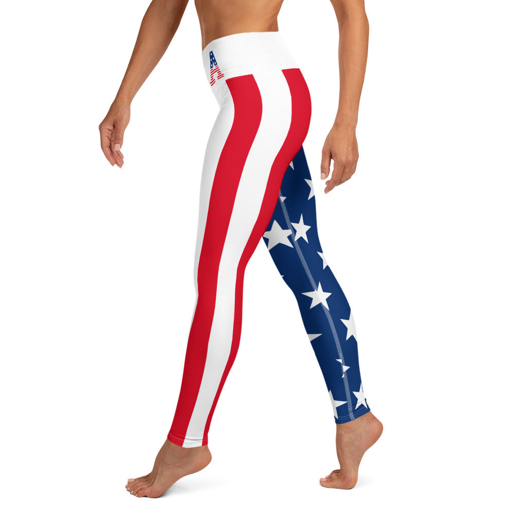 Team USA Leggings-Leggings-Ardent Patriot Apparel Co.
