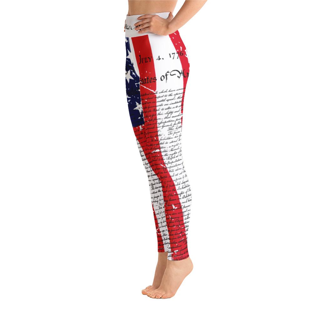 The Declaration Leggings-Leggings-Ardent Patriot Apparel Co.