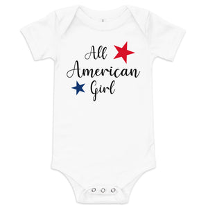 All American Baby Girl-Onesie-3-6m-Ardent Patriot Apparel Co.